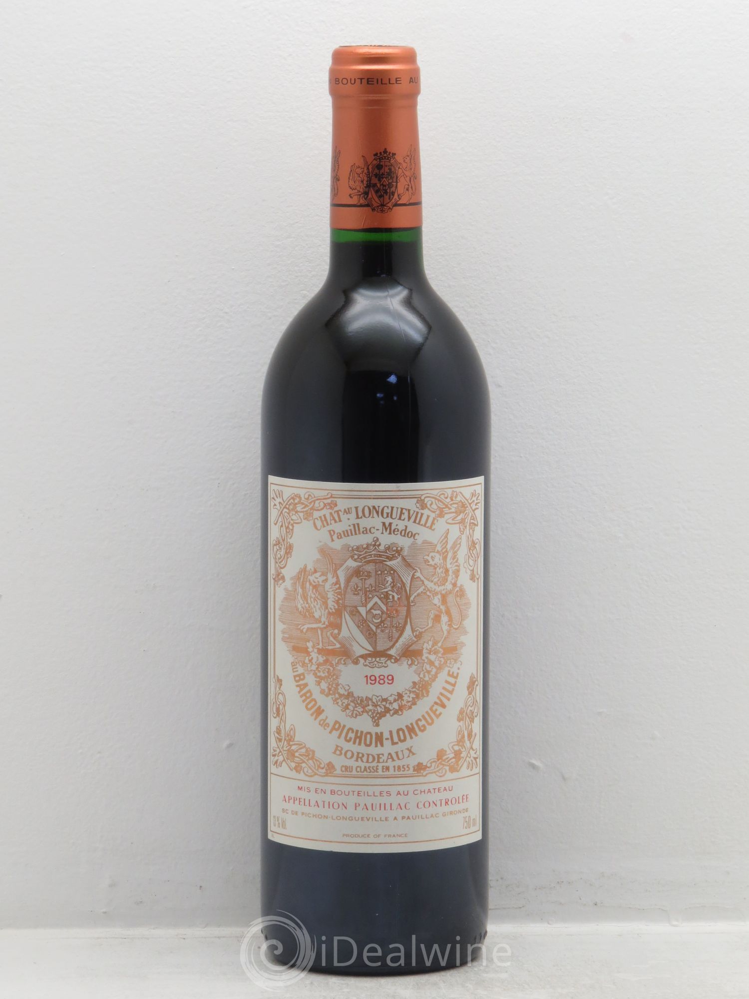 Pichon Longueville Baron 2ème Grand Cru Classé 1989 - Lot de 1 bouteille - 0