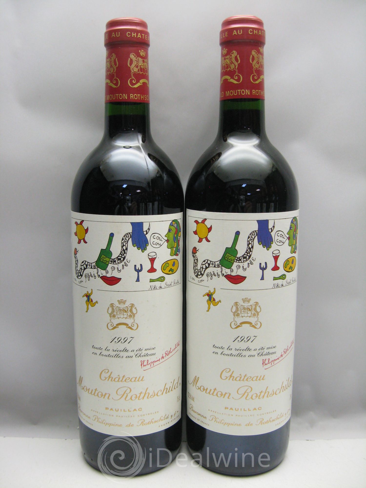 Château Mouton Rothschild 1er Grand Cru Classé 1997 - Lot de 12 bouteilles - 0
