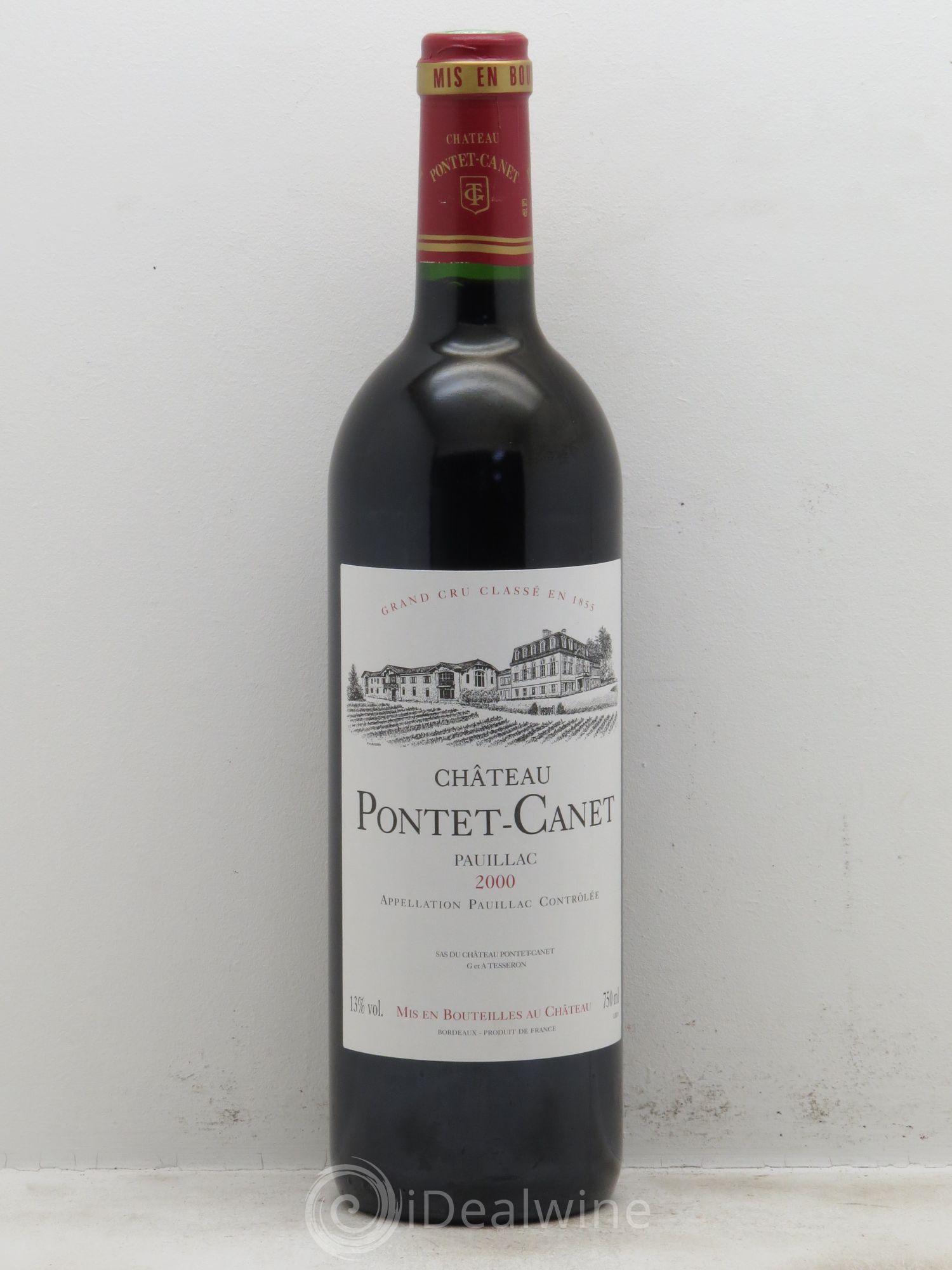 Château Pontet Canet 5ème Grand Cru Classé 2000 - Lot de 6 bouteilles - 0