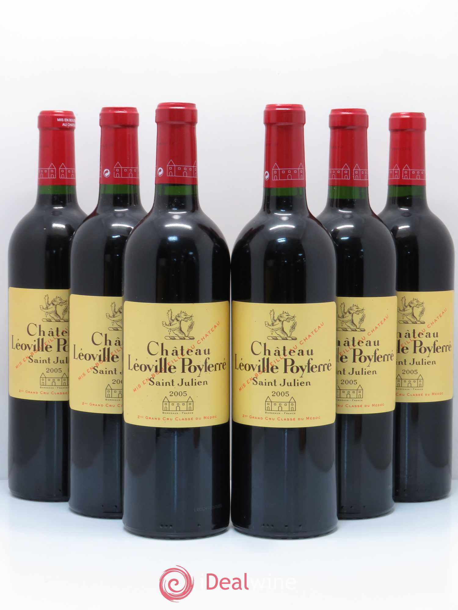 Château Léoville Poyferré 2ème Grand Cru Classé 2005 - Lot de 6 bouteilles - 0