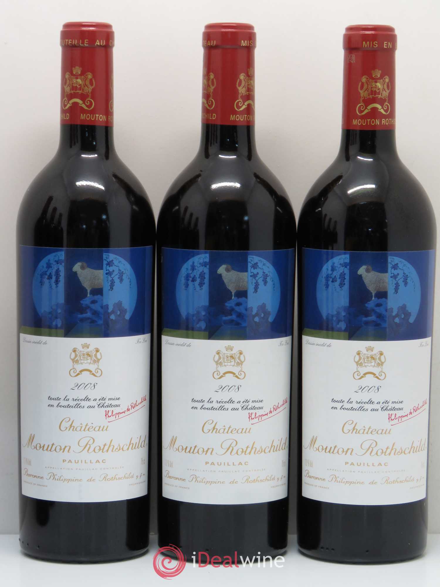 Château Mouton Rothschild 1er Grand Cru Classé 2008 - Lot de 6 bouteilles - 3