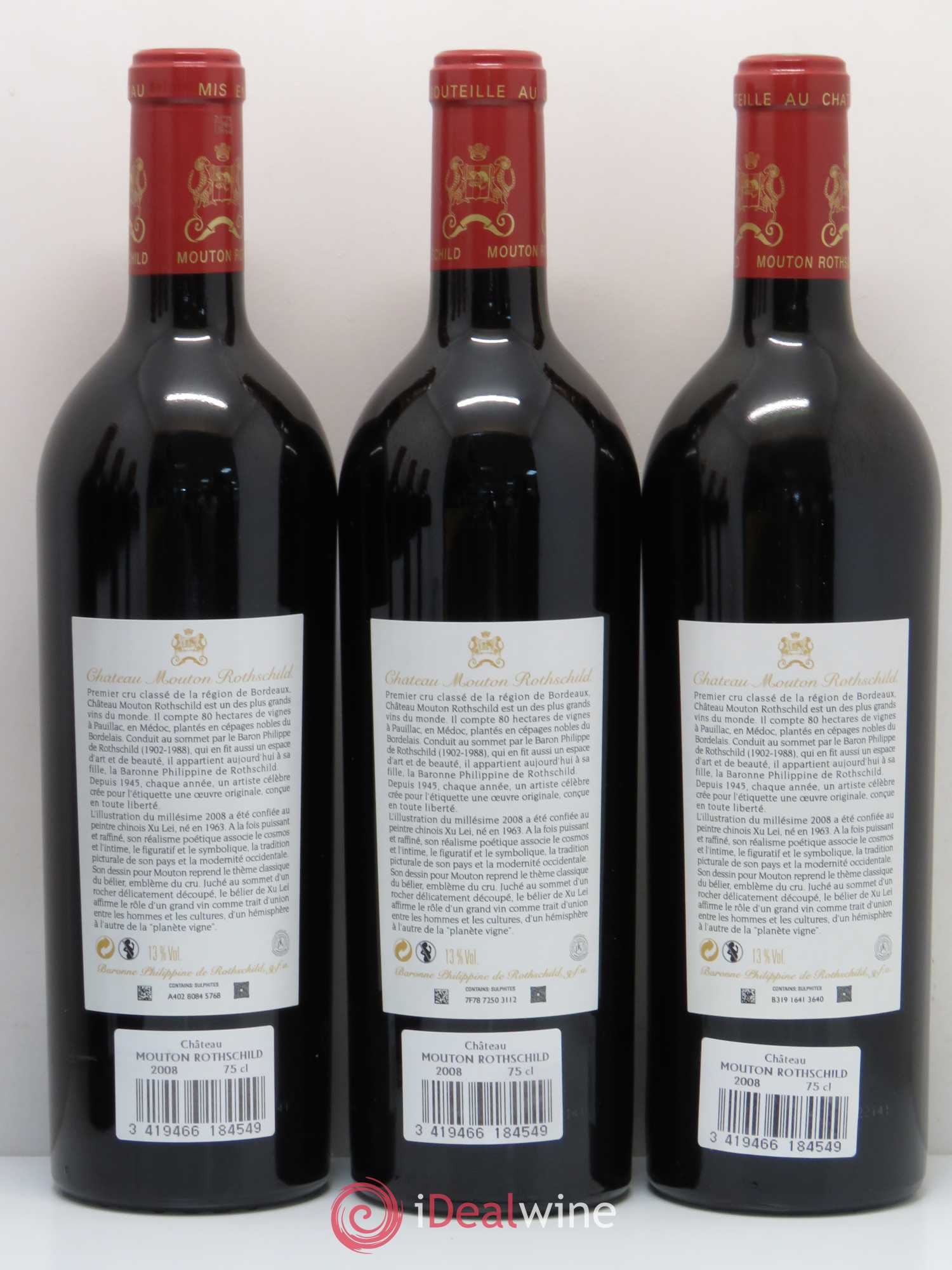 Château Mouton Rothschild 1er Grand Cru Classé 2008 - Lot de 6 bouteilles - 4
