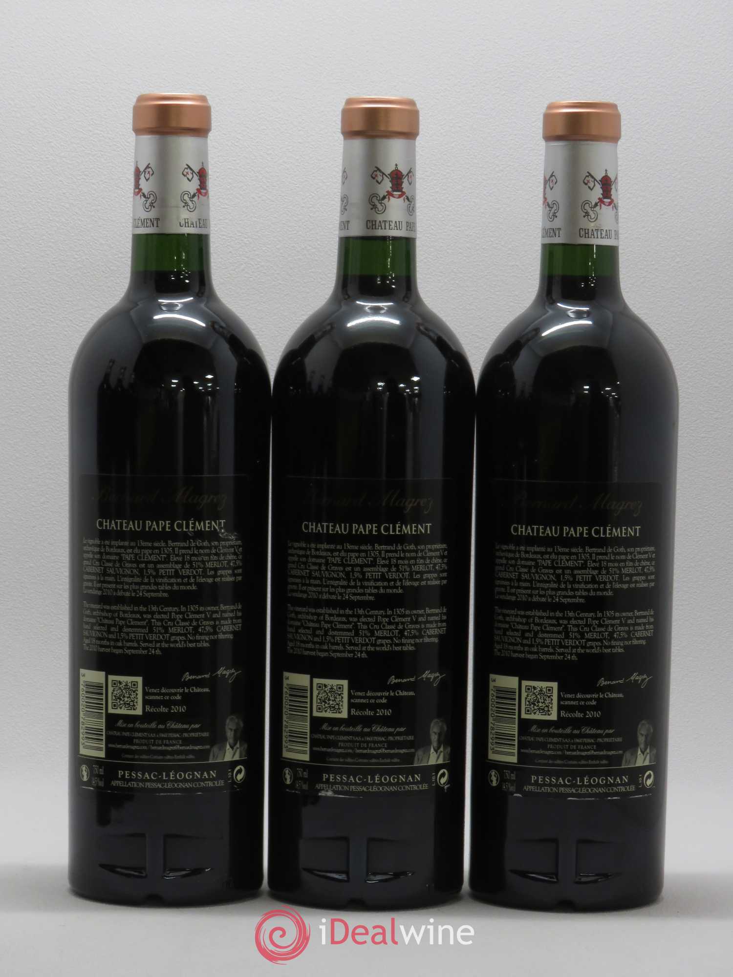 Château Pape Clément Cru Classé de Graves 2010 - Lot de 6 bouteilles - 4