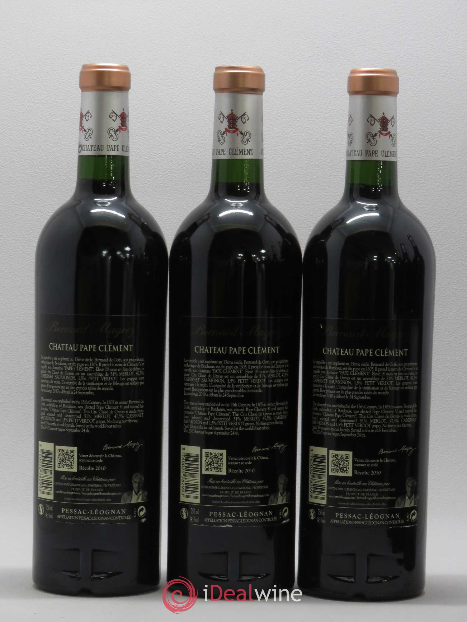Château Pape Clément Cru Classé de Graves 2010 - Lot de 6 bouteilles - 2