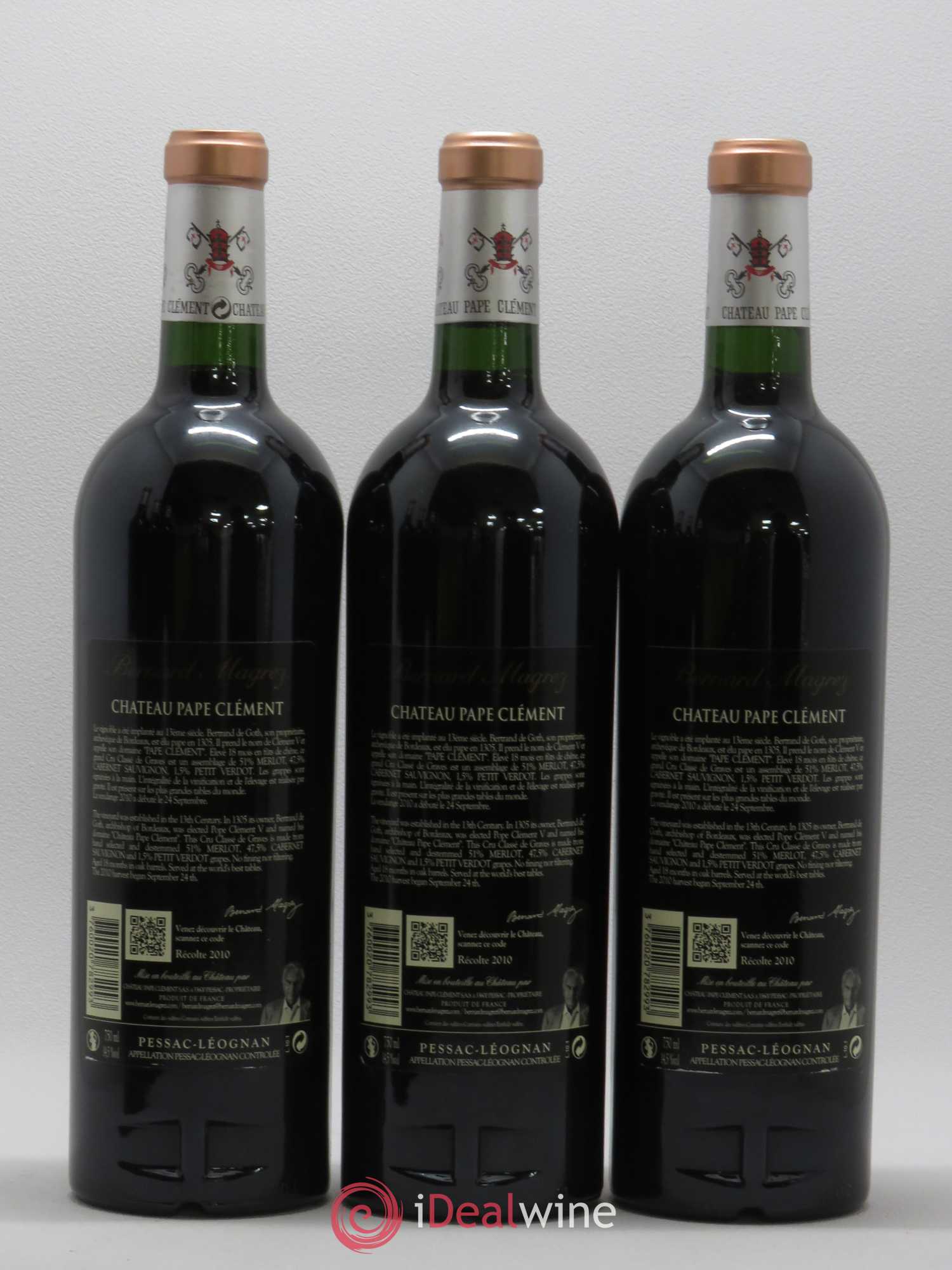 Château Pape Clément Cru Classé de Graves 2010 - Lot de 6 bouteilles - 4