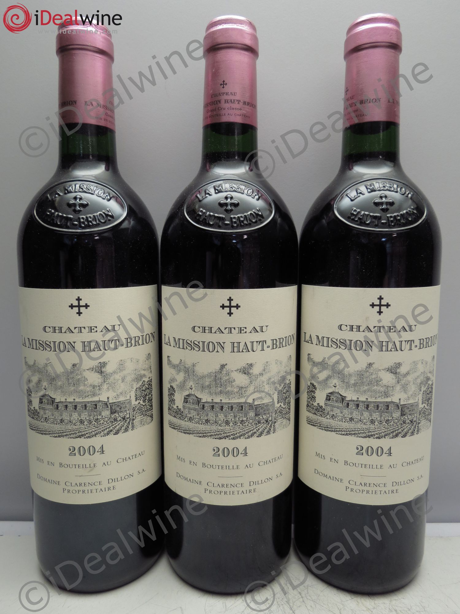 Château la Mission Haut-Brion Cru Classé de Graves 2004 - Lot de 3 bouteilles - 0