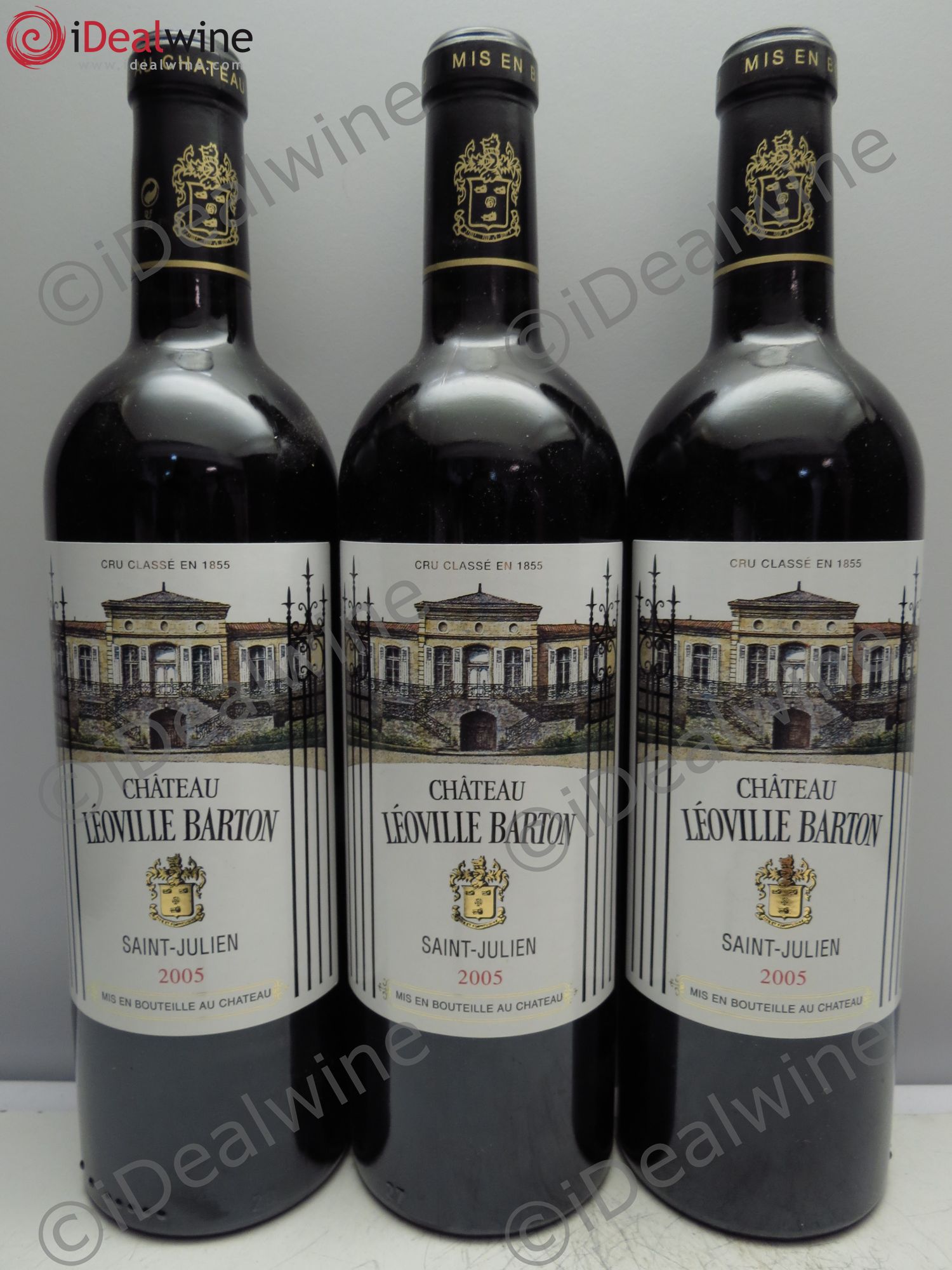 Château Léoville Barton 2ème Grand Cru Classé 2005 - Lot de 3 bouteilles - 0