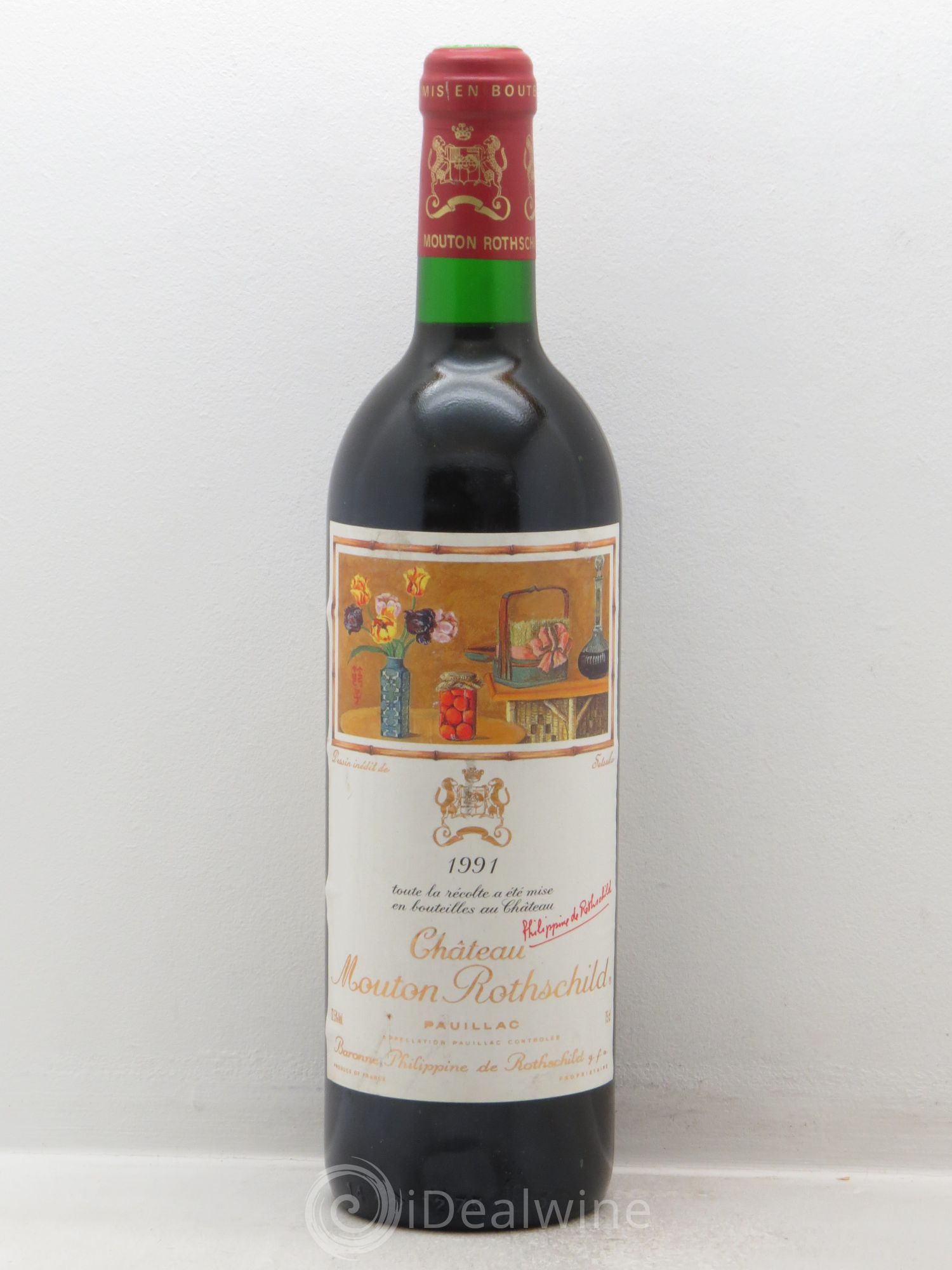 Château Mouton Rothschild 1er Grand Cru Classé 1991 - Lot de 1 bouteille - 0