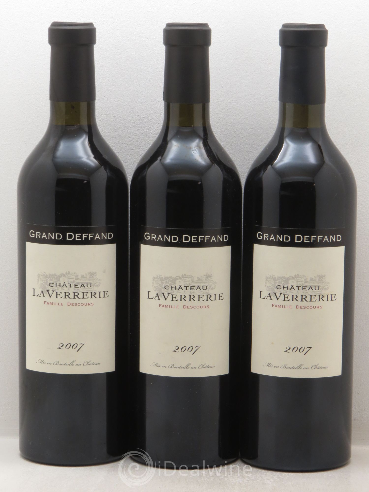 Luberon Château la Verrerie Cuvée Grand Deffand (sans prix de réserve) 2007 - Posten von 3 Flaschen - 0