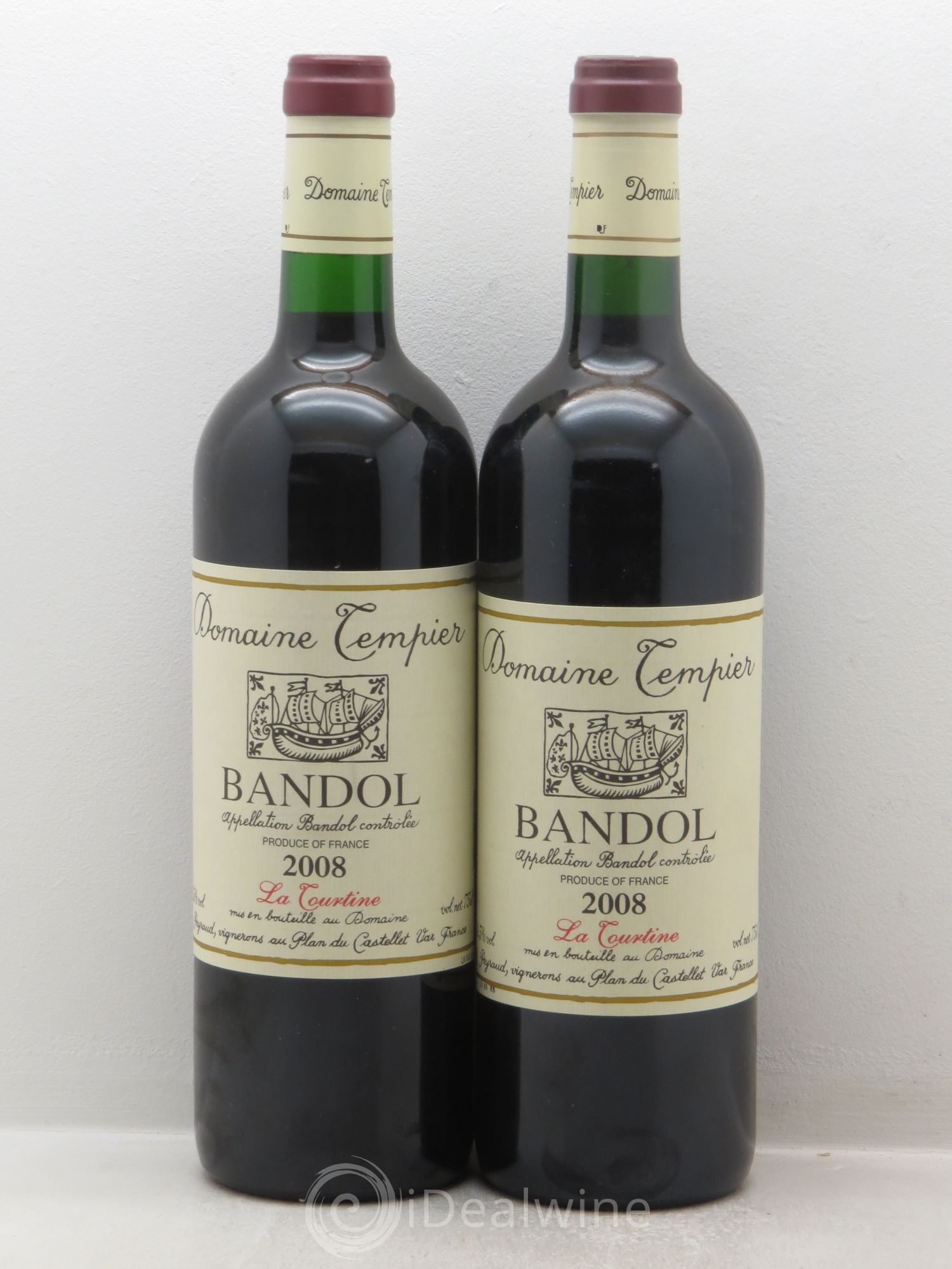 Bandol Domaine Tempier La Tourtine Famille Peyraud 2008 - Lot de 2 bouteilles - 0