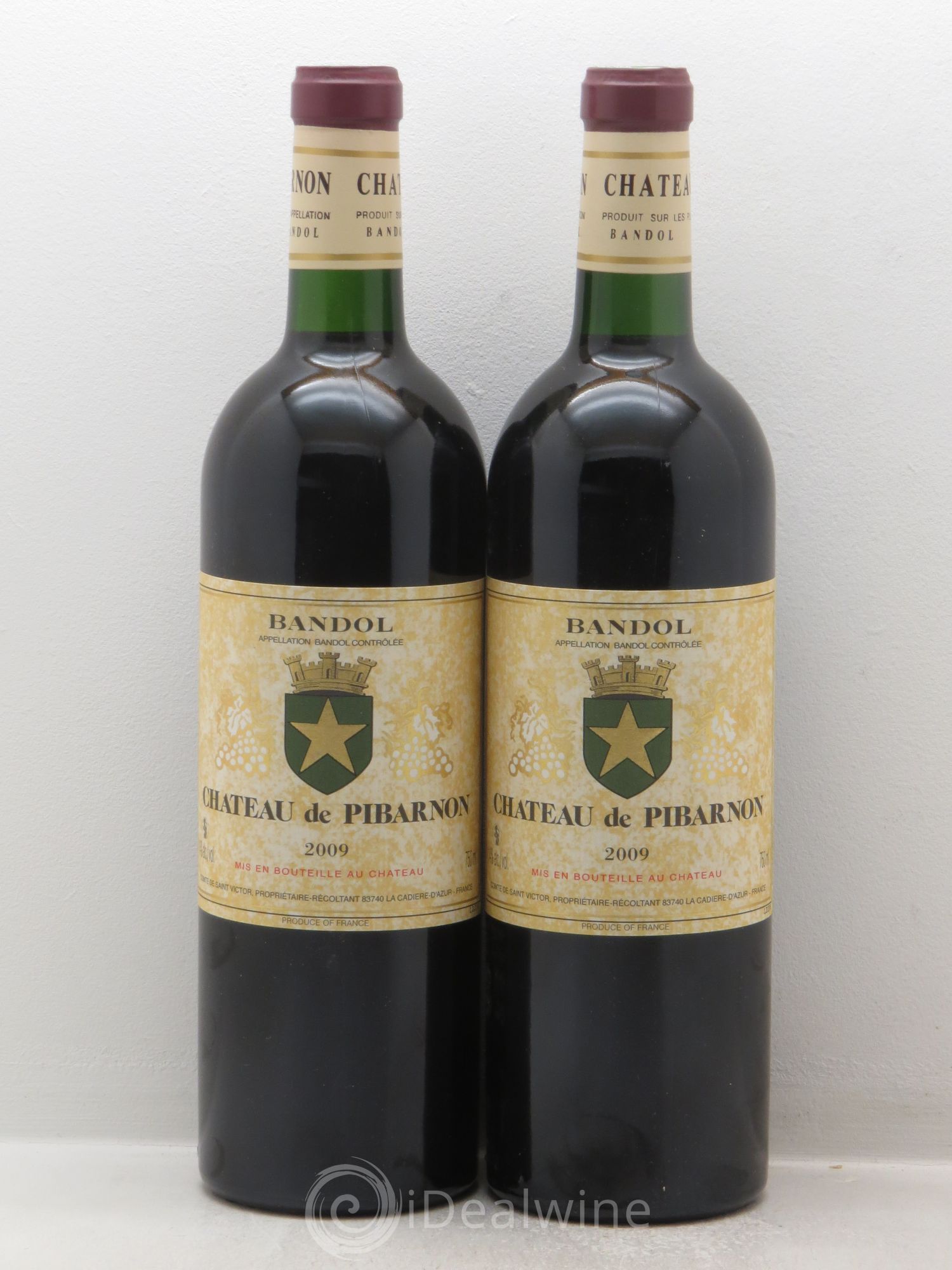 Bandol Château de Pibarnon Comte de Saint-Victor 2009 - Lot de 2 bouteilles - 0