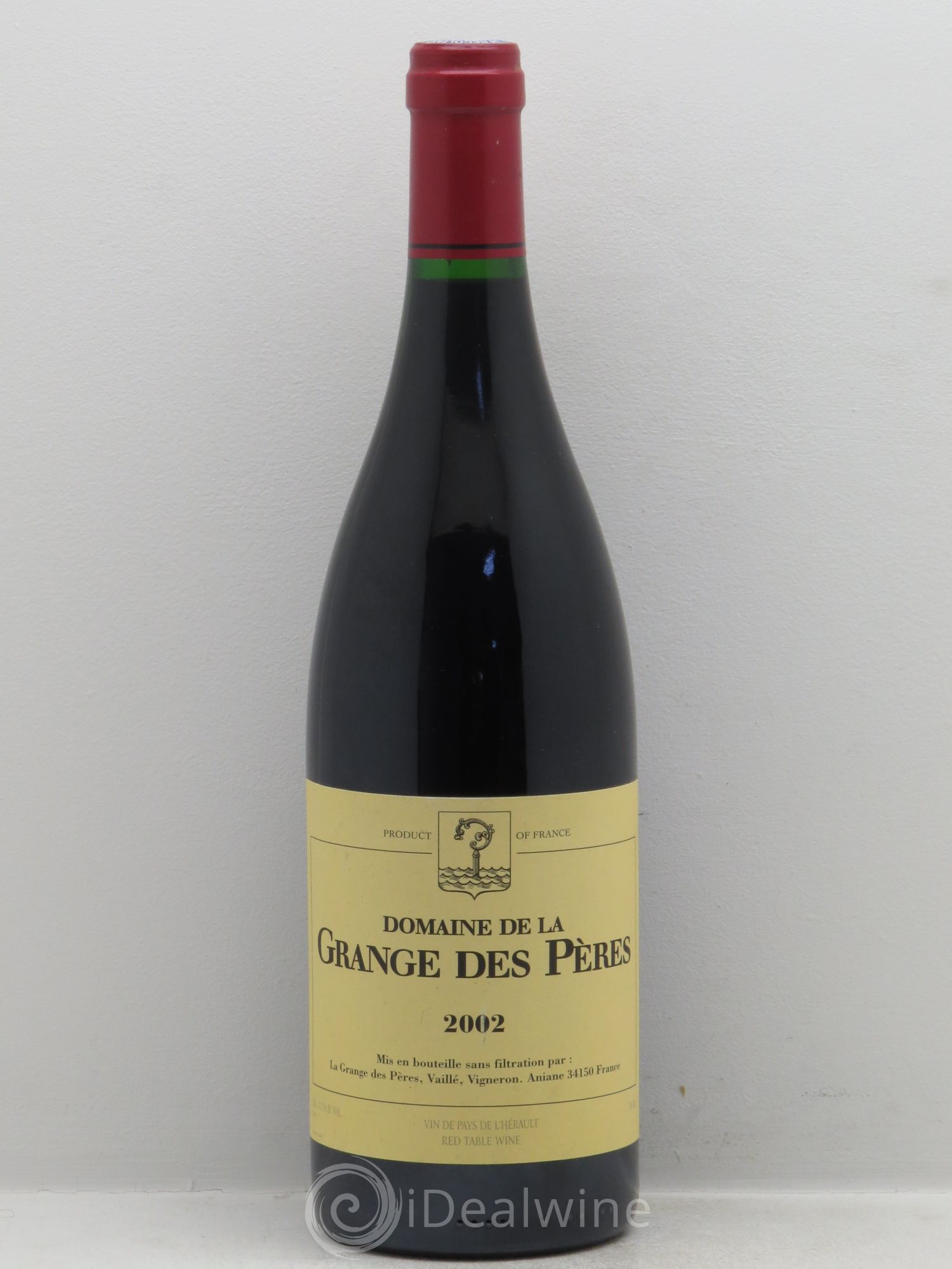 Pays d'Hérault Grange des Pères Laurent Vaillé 2002 - Lot de 1 bouteille - 0
