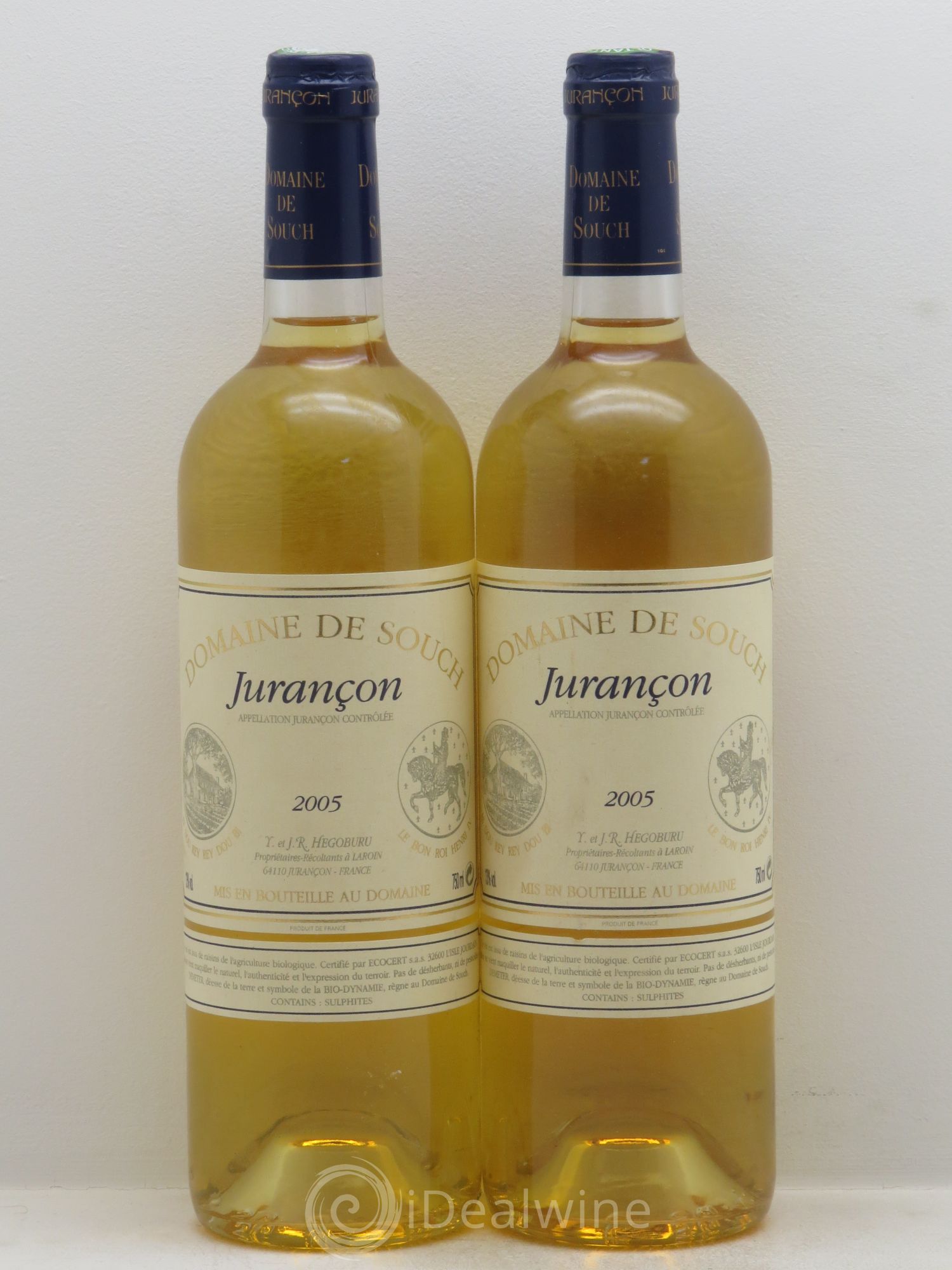 Jurançon sec Souch (Domaine de) 2005 - Lot de 2 bouteilles - 0