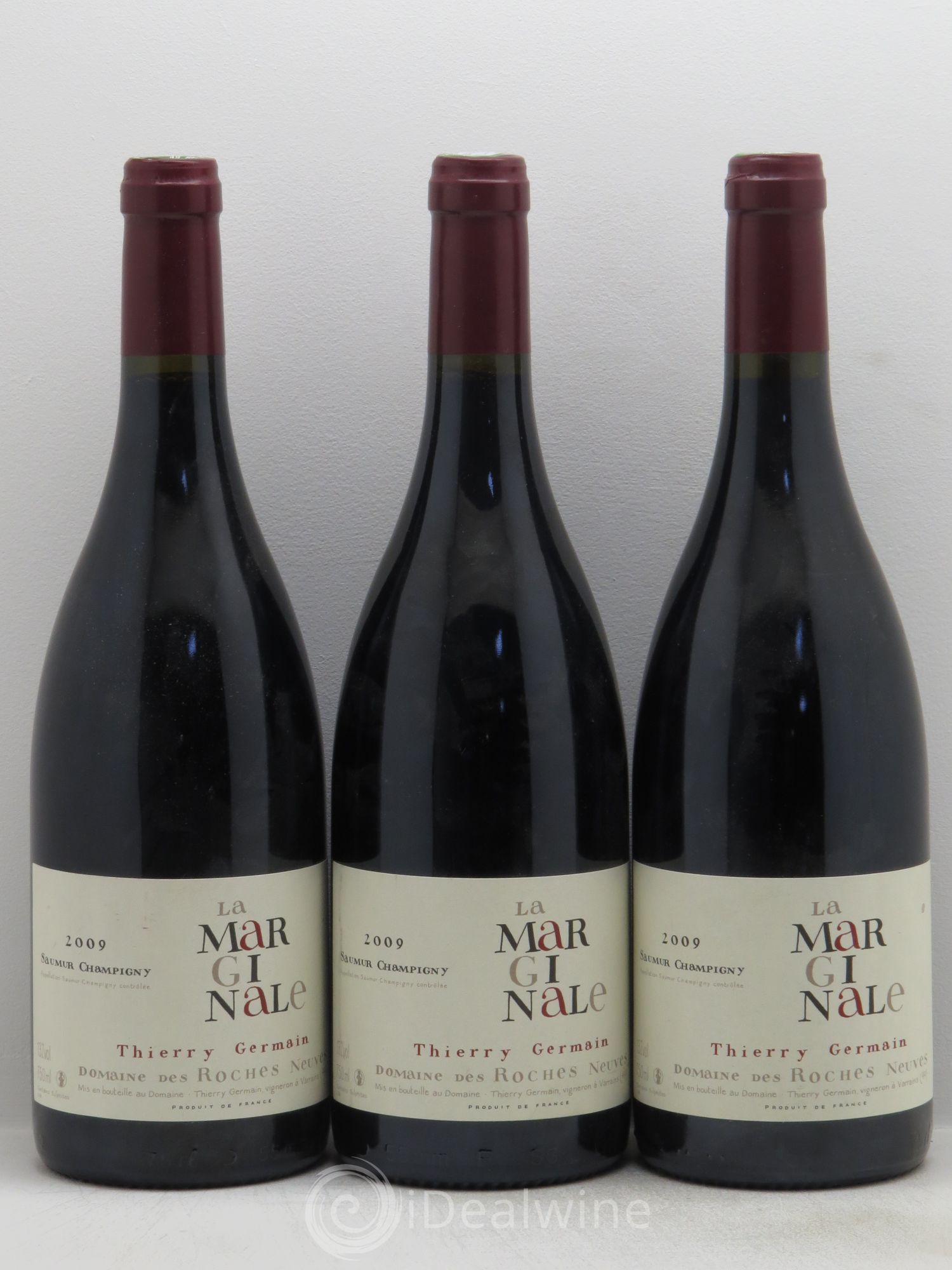 Saumur-Champigny La Marginale Domaine des Roches Neuves - Thierry Germain 2009 - Lot de 3 bouteilles - 0