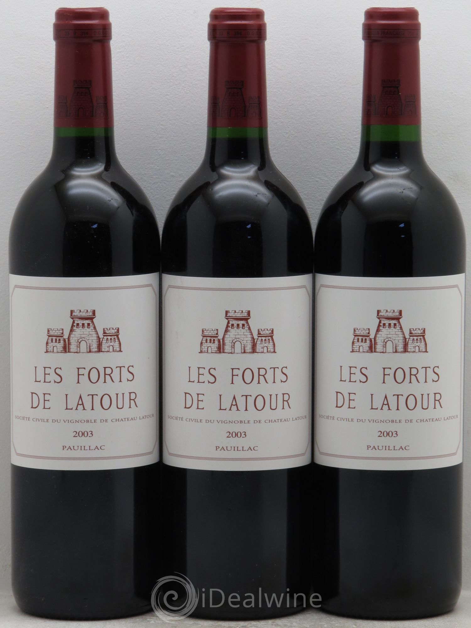 Les Forts de Latour Second Vin 2003 - Lot de 3 bouteilles - 0