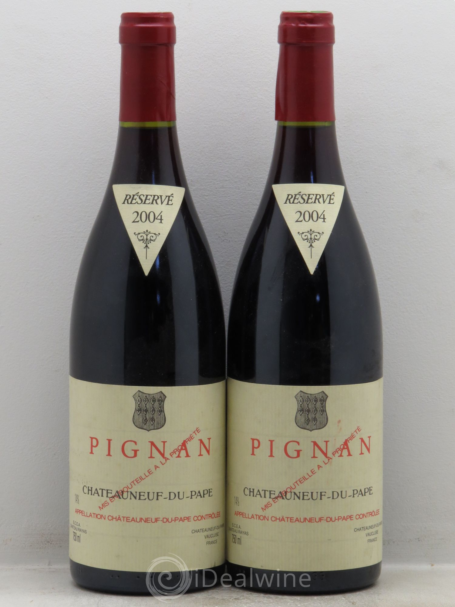 Châteauneuf-du-Pape Pignan Emmanuel Reynaud 2004 - Lot de 2 bouteilles - 0