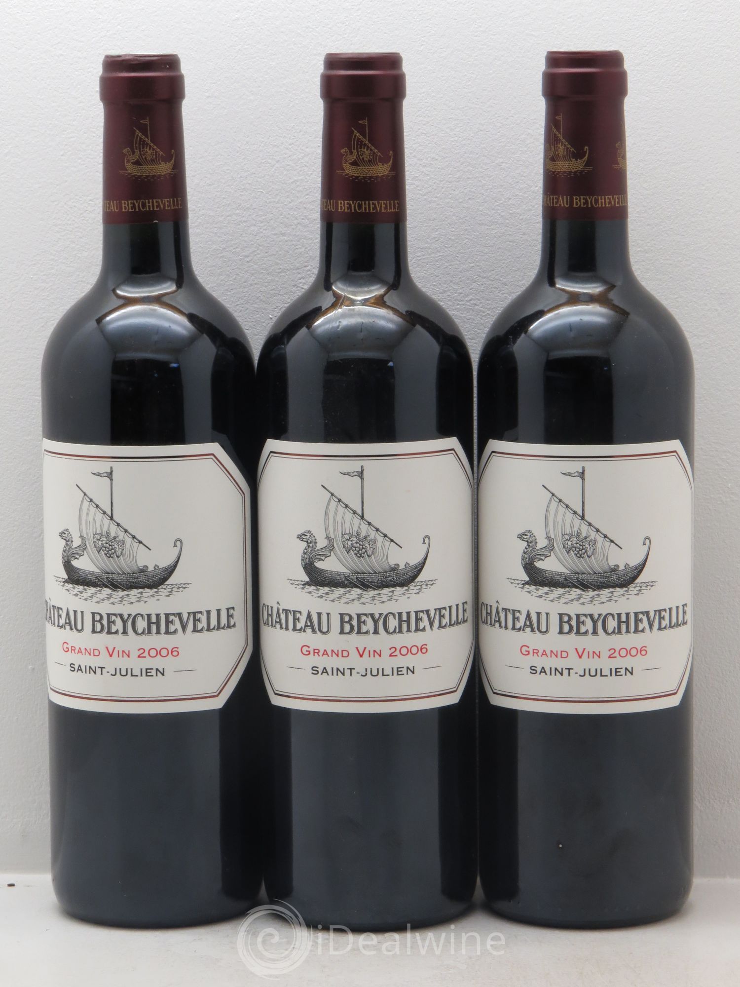 Château Beychevelle 4ème Grand Cru Classé 2006 - Lot de 3 bouteilles - 0