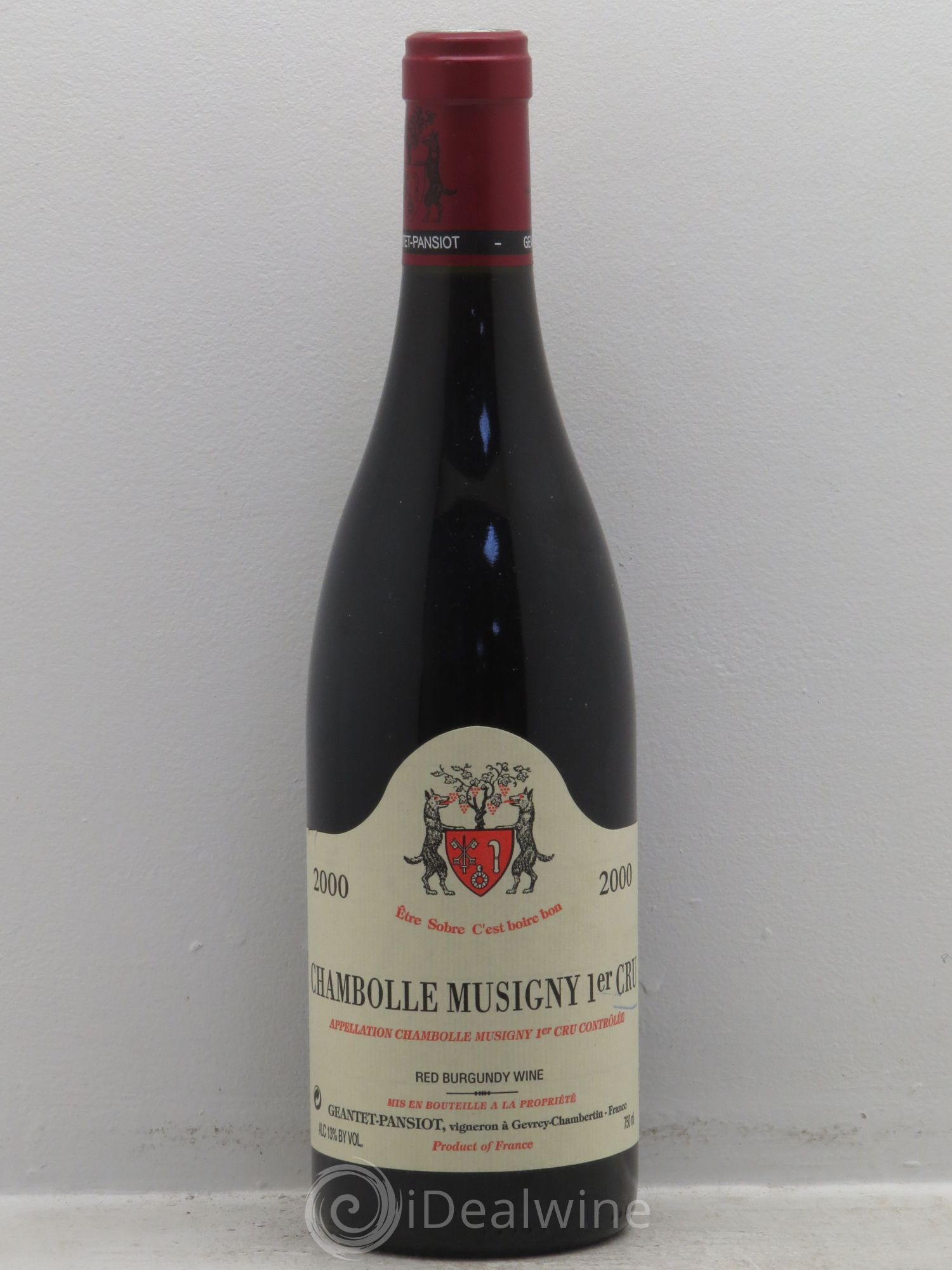 Chambolle-Musigny 1er Cru Geantet-Pansiot 2000 - Lot de 1 bouteille - 0