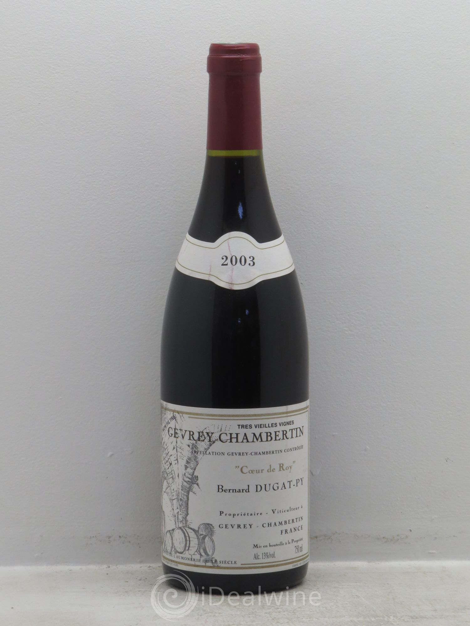 Gevrey-Chambertin Coeur de Roy Très Vieilles Vignes Dugat-Py 2003 - Lot de 1 bouteille - 0