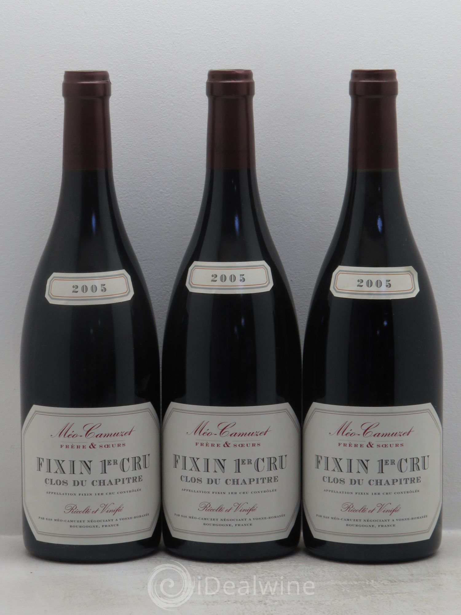 Fixin 1er Cru Clos du Chapitre Méo-Camuzet (Frère & Soeurs) 2005 - Lot de 3 bouteilles - 0
