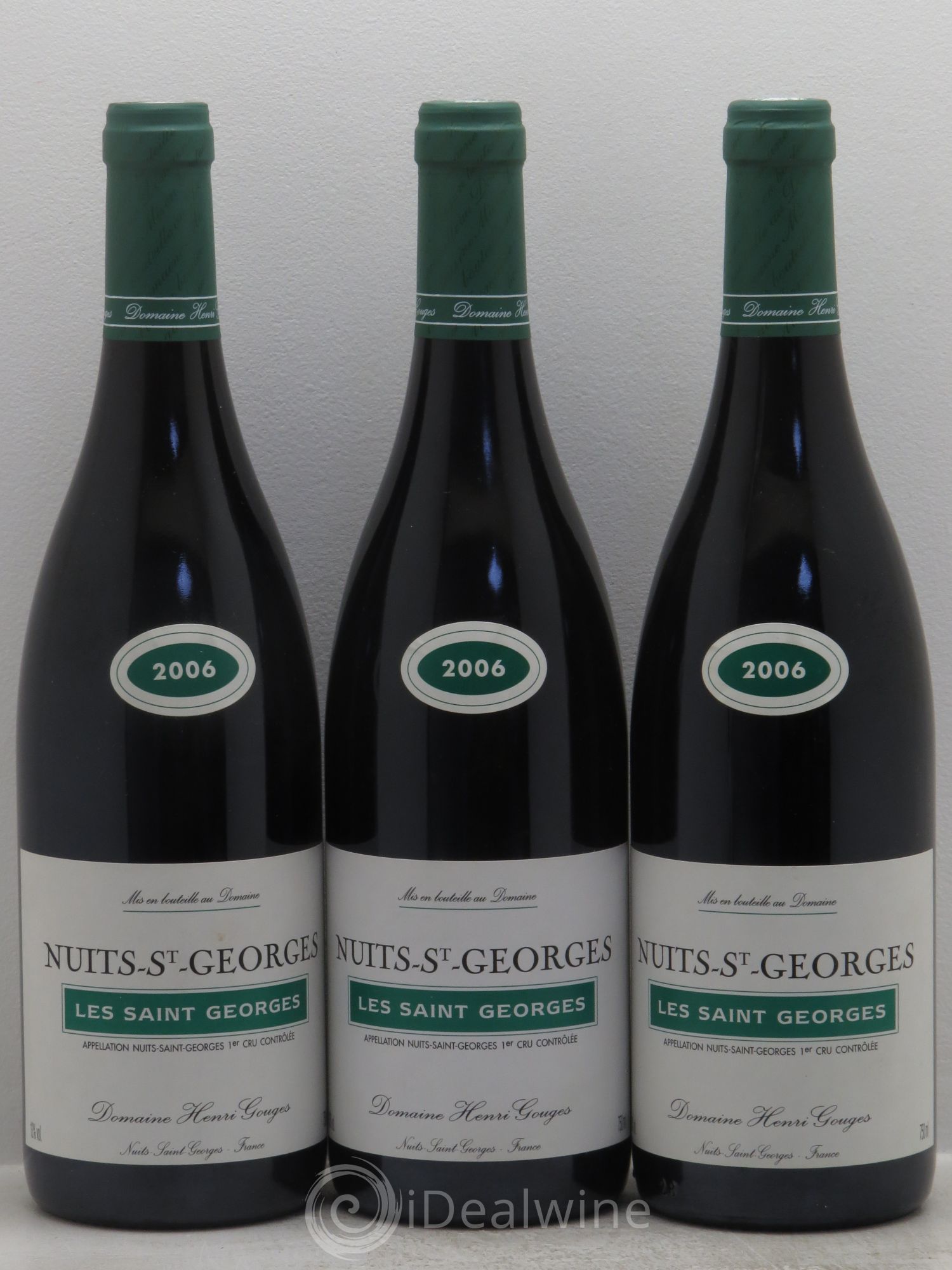 Nuits-Saint-Georges 1er Cru Les Saints Georges Henri Gouges 2006 - Lot de 3 bouteilles - 0