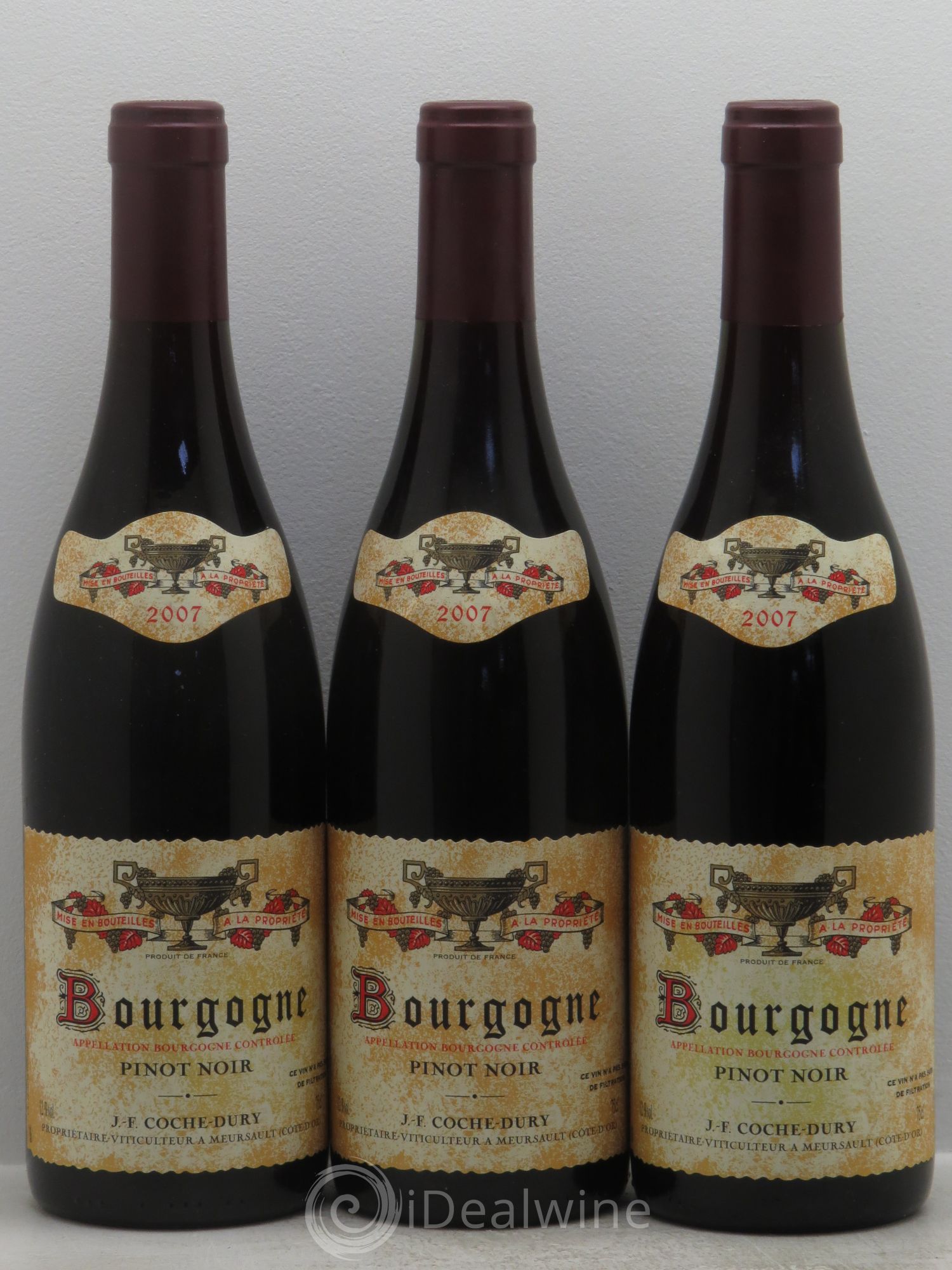 Bourgogne Coche Dury (Domaine) 2007 - Lot de 3 bouteilles - 0