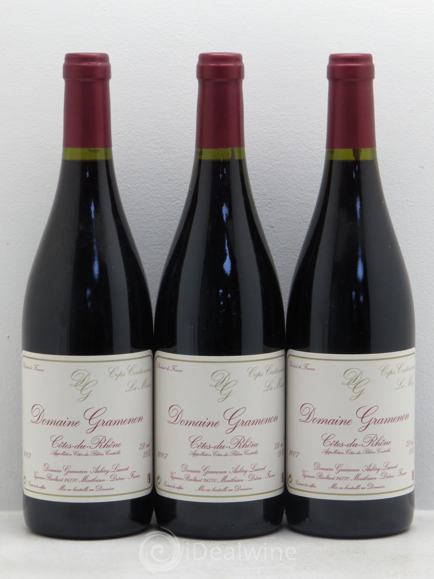 Côtes-du-Rhône Domaine Gramenon Cuvée la Mémé 2007 - Posten von 3 Flaschen - 0