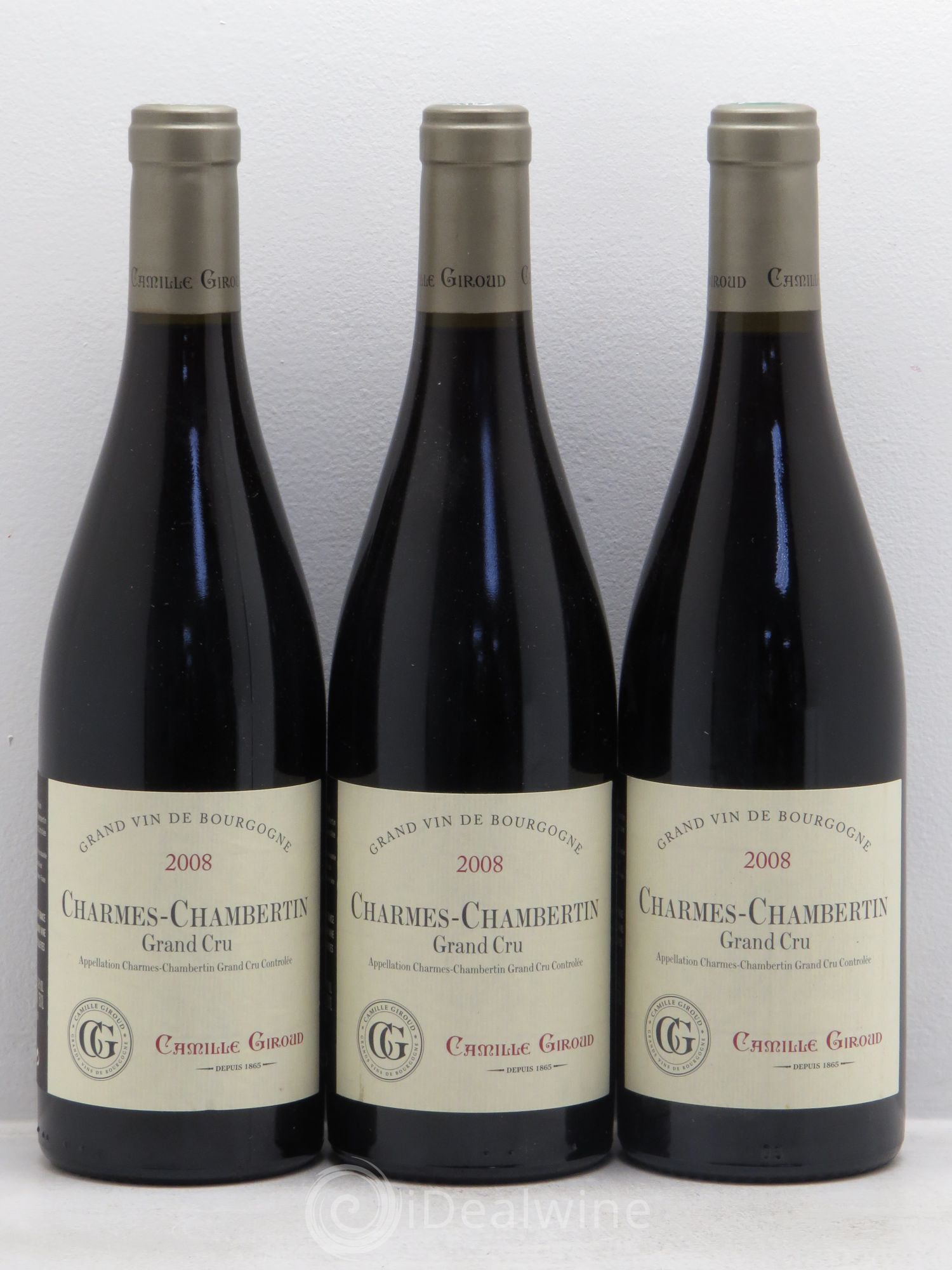 Charmes-Chambertin Grand Cru Camille Giroud 2008 - Lot de 3 bouteilles - 0