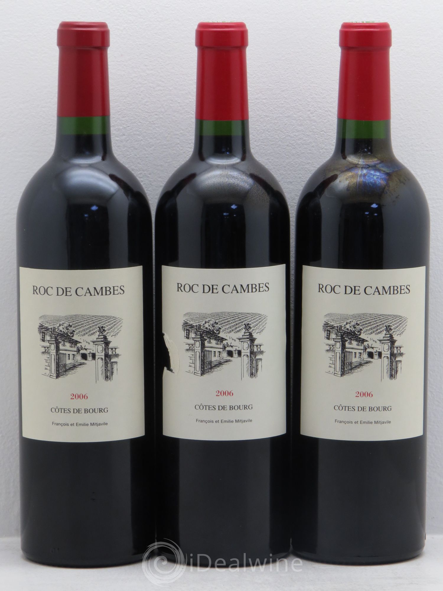Roc de Cambes 2006 - Lot of 3 bottles - 0
