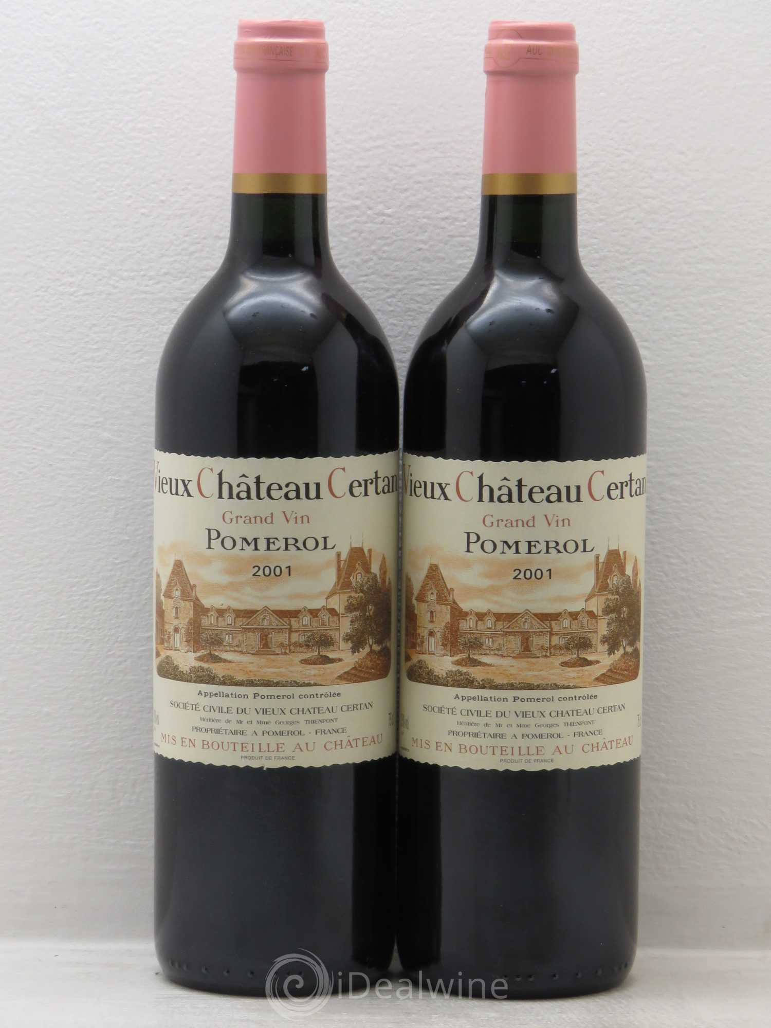 Vieux Château Certan 2001 - Lot de 2 bouteilles - 0