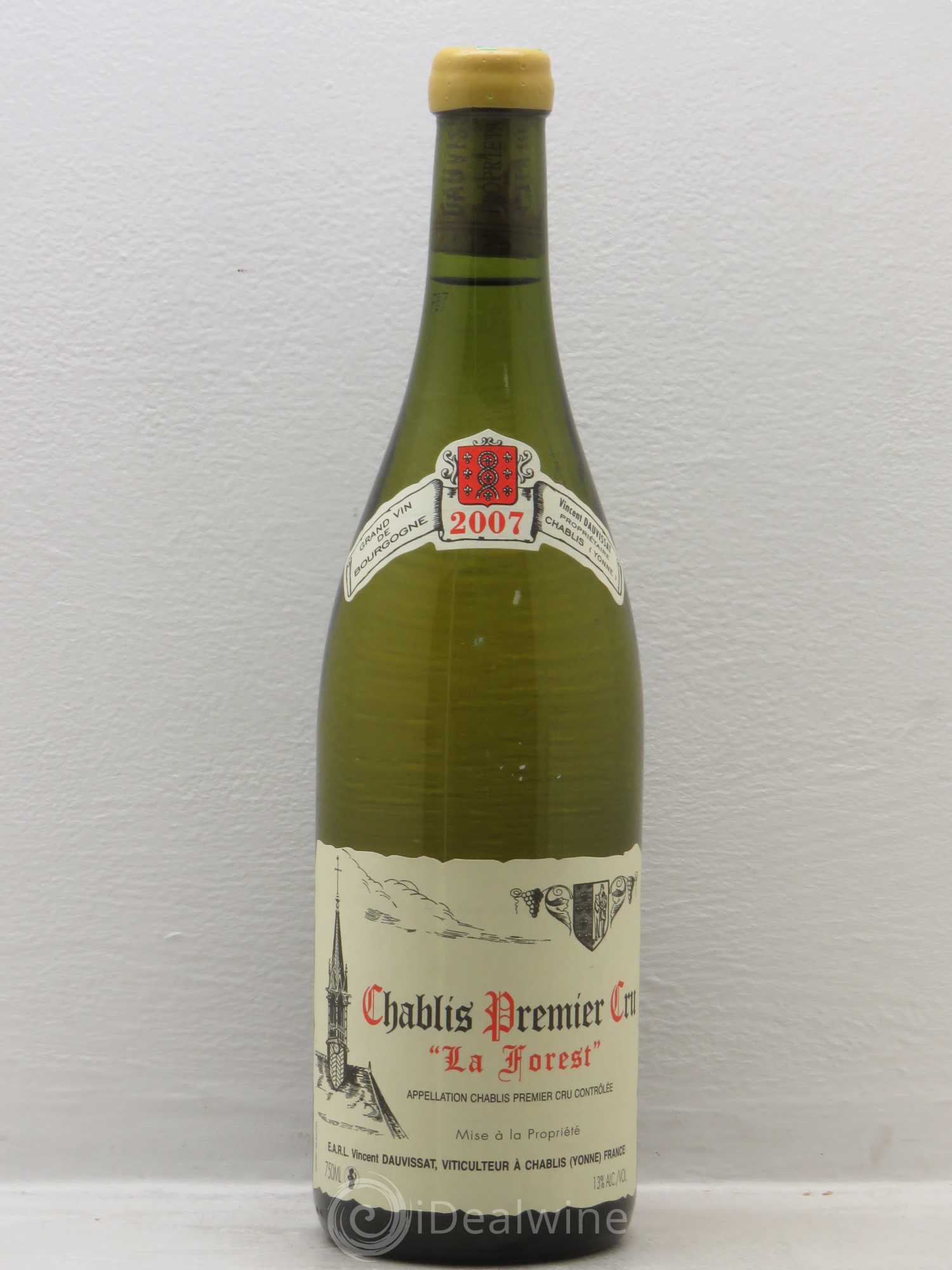 Chablis 1er Cru La Forest Vincent Dauvissat (Domaine) 2007 - Lot de 1 bouteille - 0