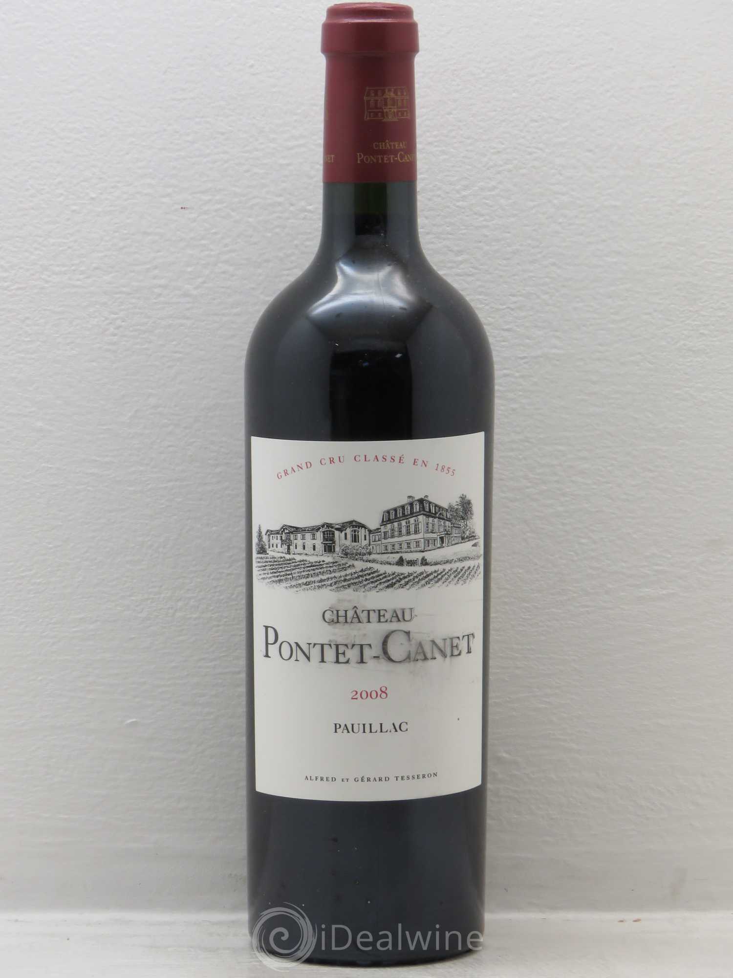 Château Pontet Canet 5ème Grand Cru Classé 2008 - Lot de 1 bouteille - 0