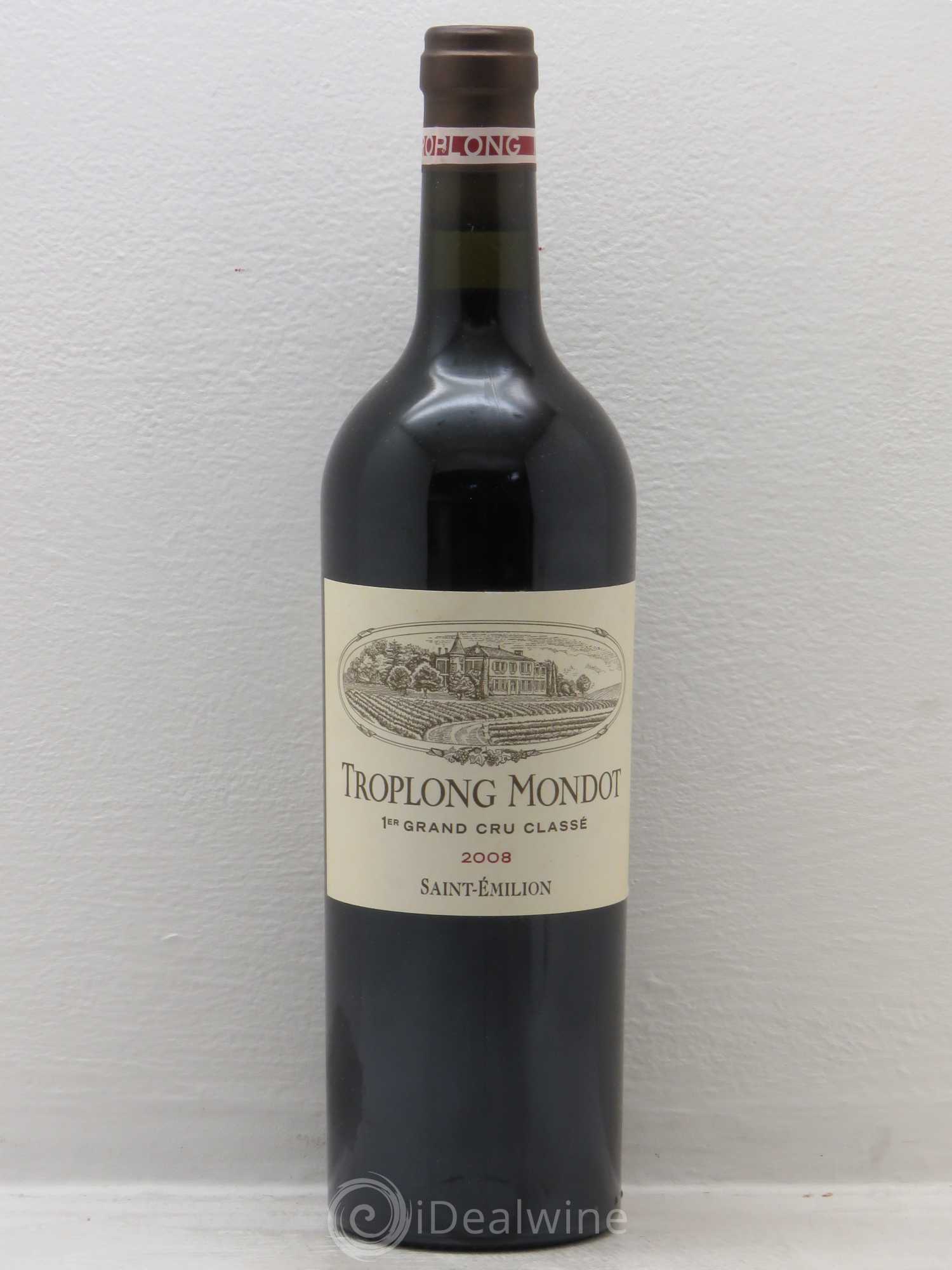 Château Troplong Mondot 1er Grand Cru Classé B 2008 - Lot de 1 bouteille - 0