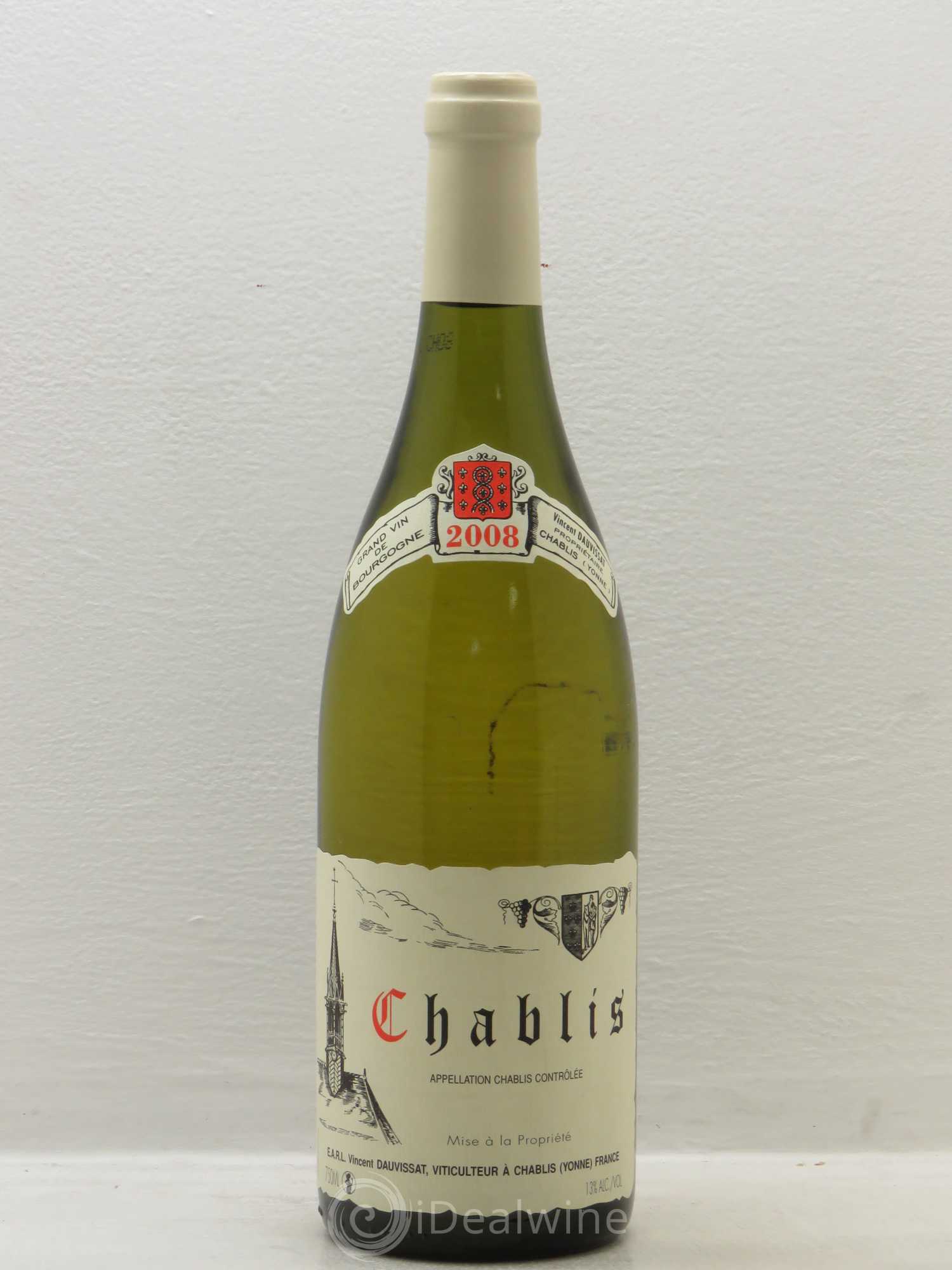 Chablis Vincent Dauvissat (Domaine) 2008 - Lot de 1 bouteille - 0