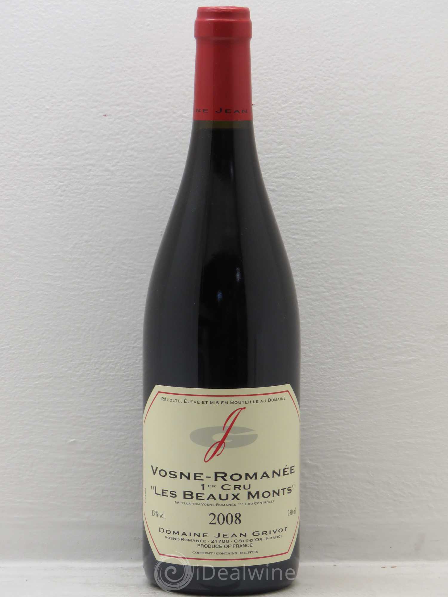 Vosne-Romanée 1er Cru Les Beaux-Monts Jean Grivot 2008 - Lot de 1 bouteille - 0