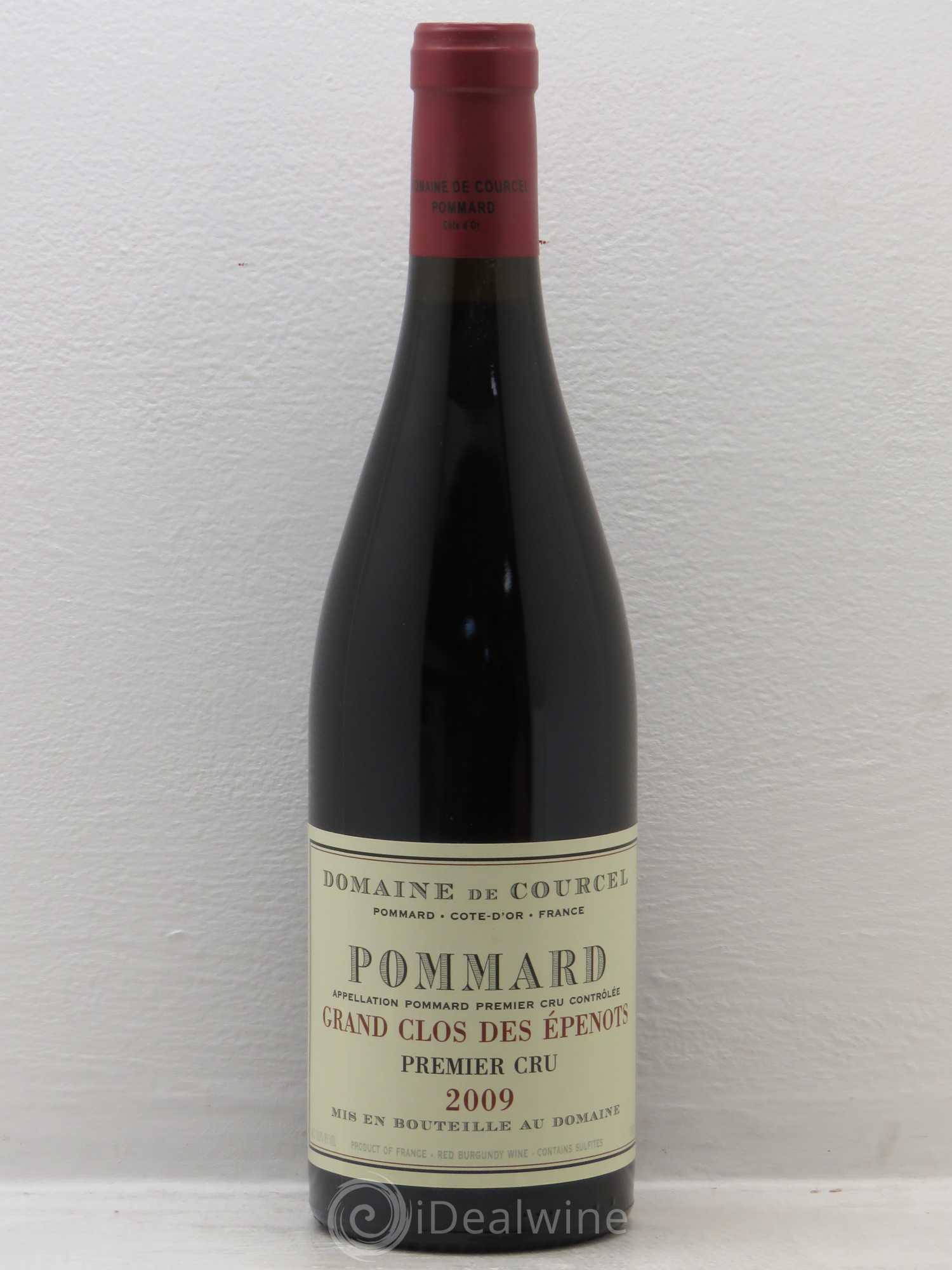 Pommard 1er Cru Grand Clos des Epenots de Courcel (Domaine) 2009 - Lot de 1 bouteille - 0