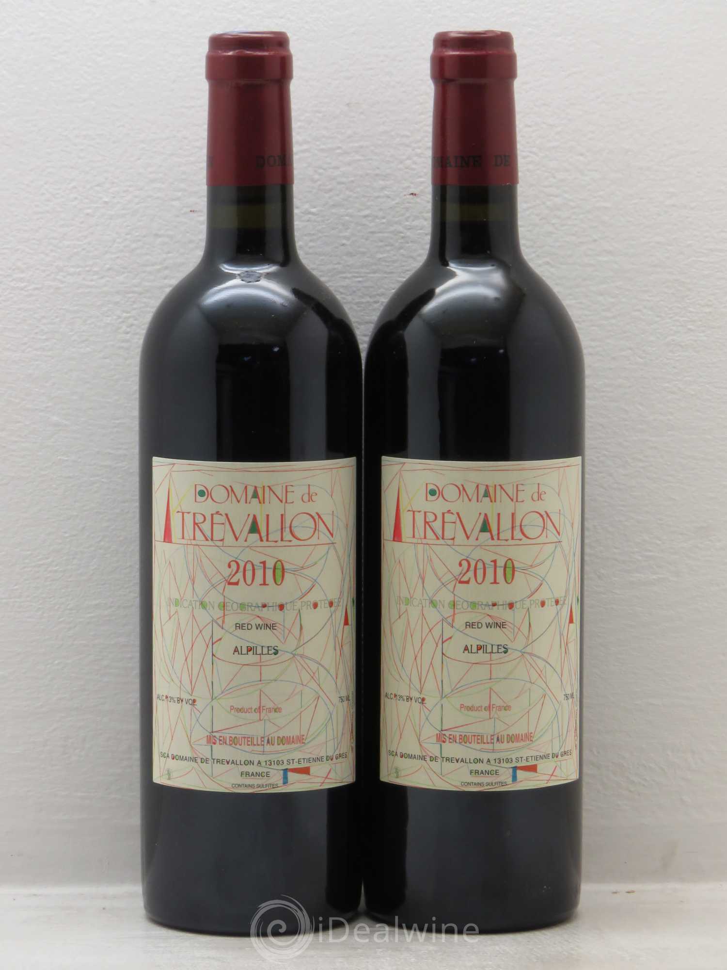 VDP Bouches du Rhône Trévallon (Domaine de) Eloi Dürrbach 2010 - Lot de 2 bouteilles - 0