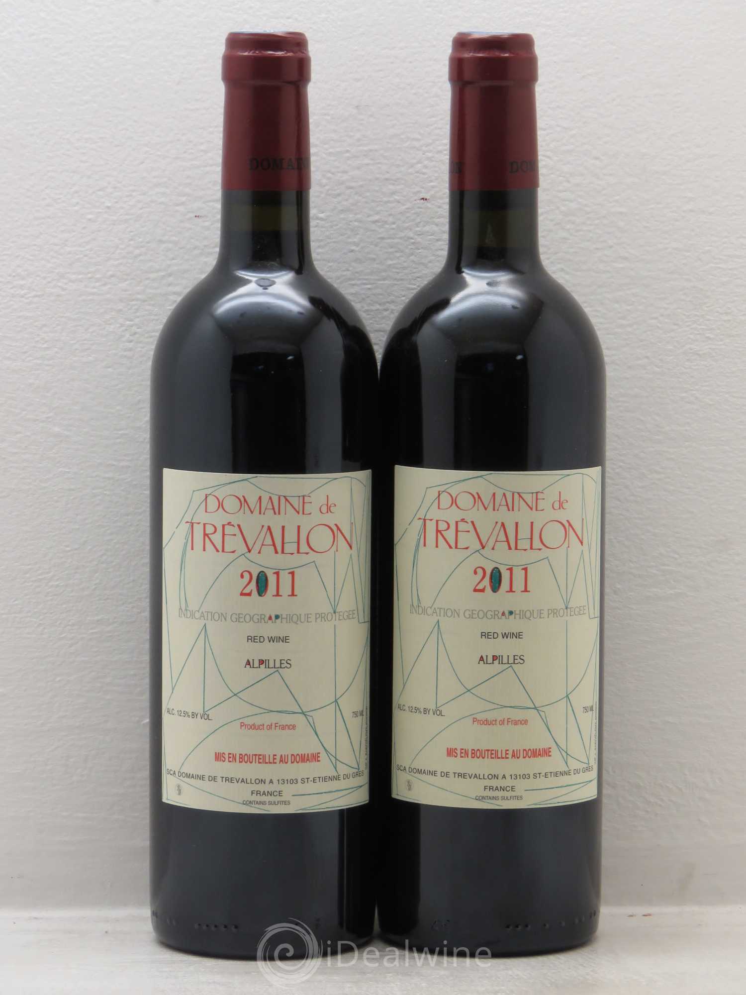 VDP Bouches du Rhône Trévallon (Domaine de) Eloi Dürrbach 2011 - Lot de 2 bouteilles - 0