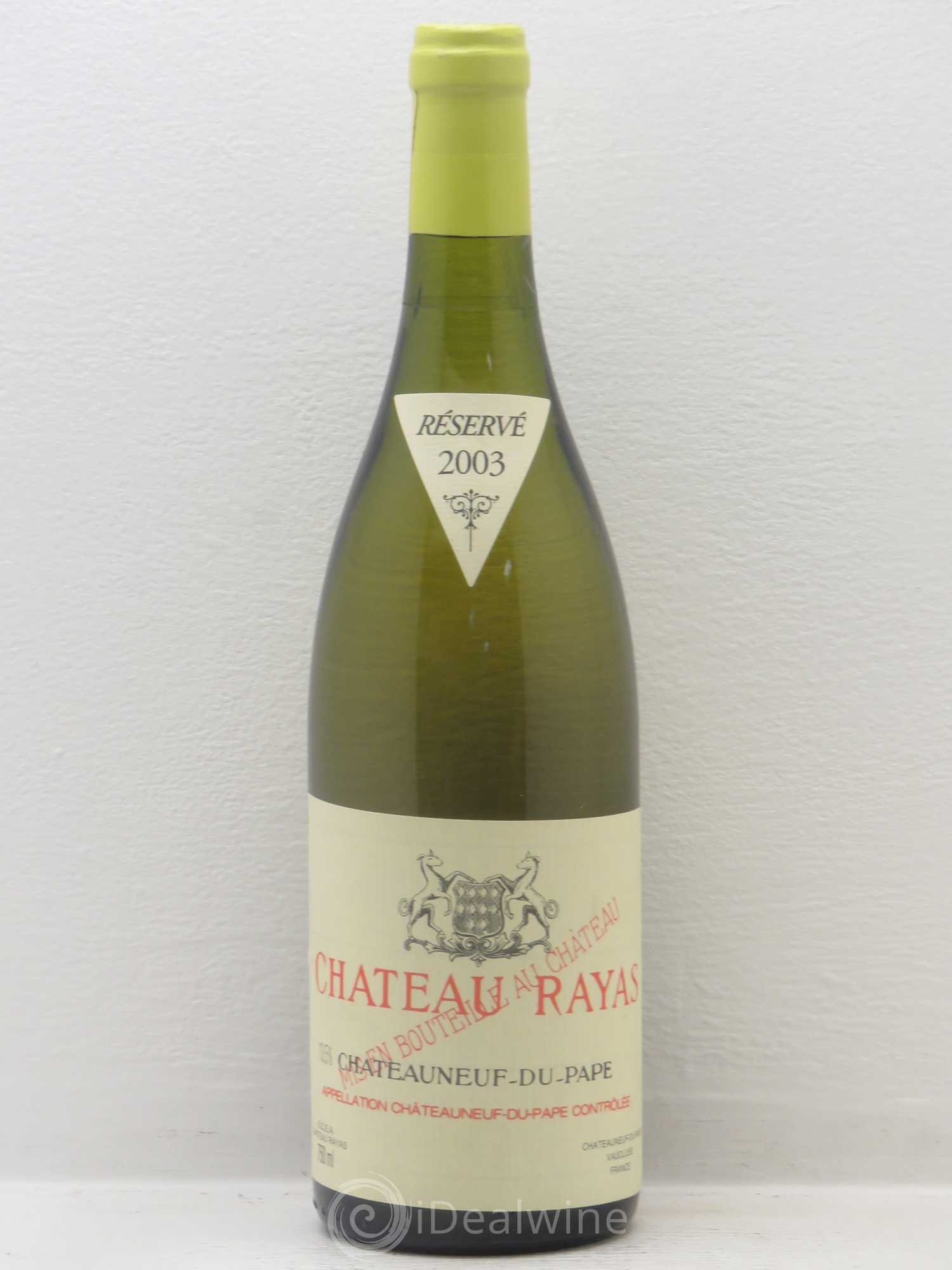Châteauneuf-du-Pape Château Rayas Emmanuel Reynaud 2003 - Lot de 1 bouteille - 0