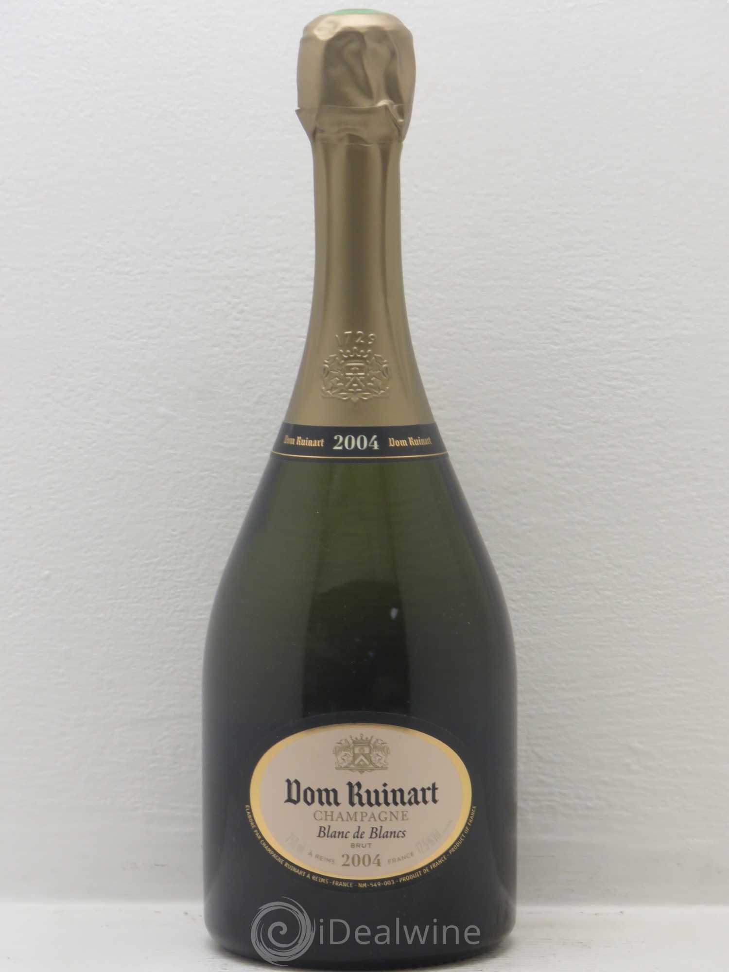 Dom Ruinart Brut Ruinart Blanc de blancs 2004 - Lot de 1 bouteille - 0