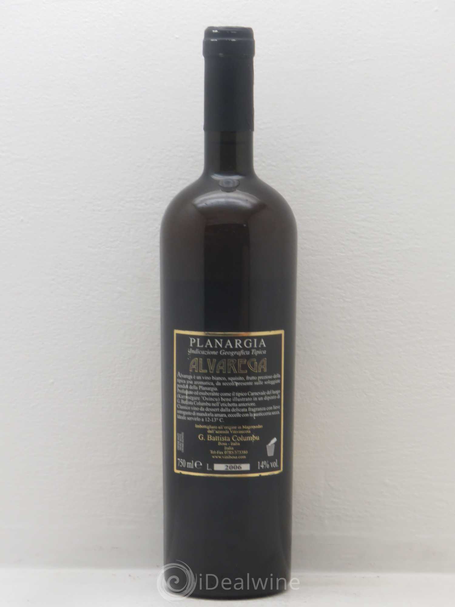 Italie Alvarega Batista Columbu Planargia 2006 - Posten von 1 Flasche - 1