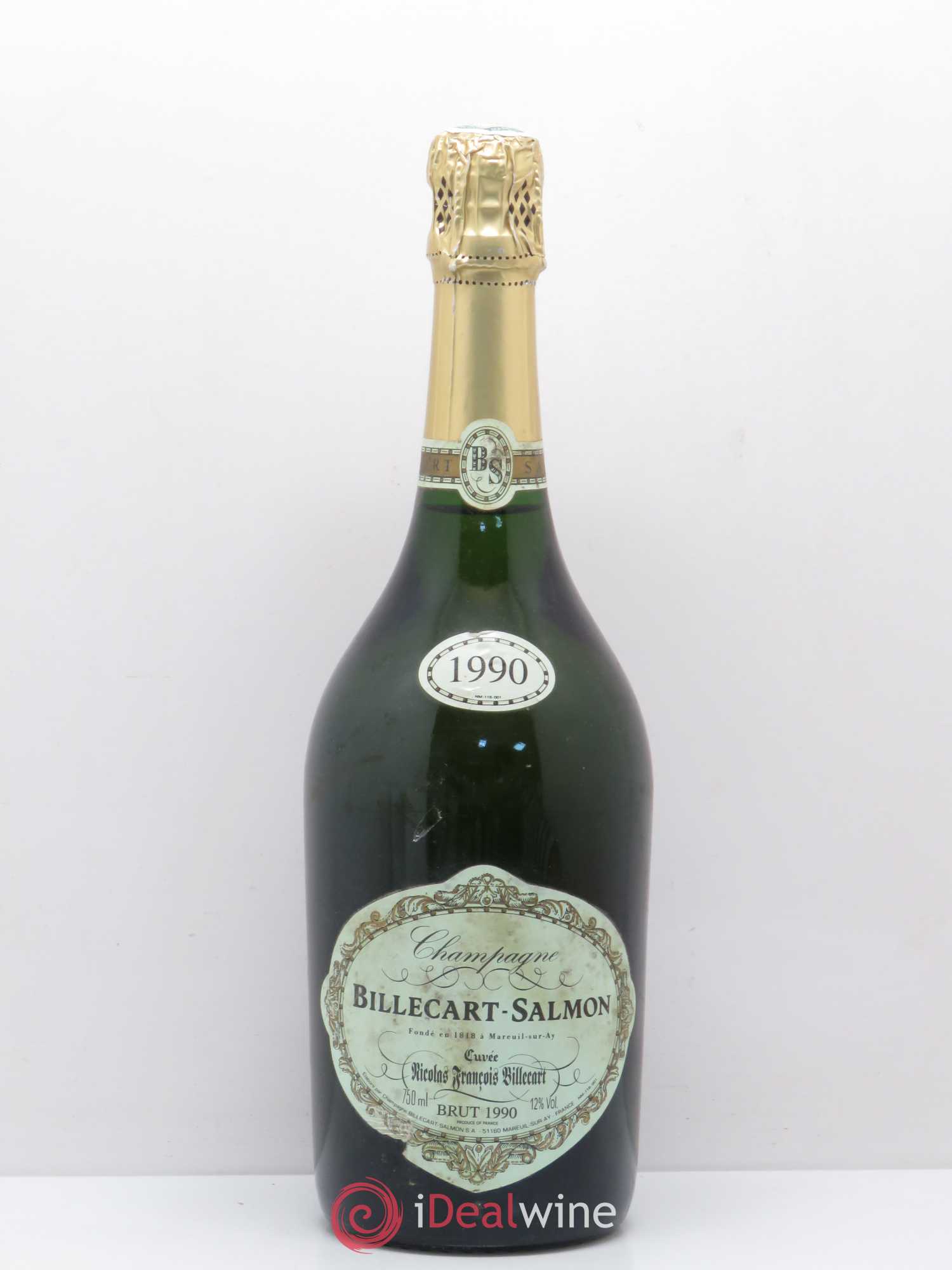 Brut Nicolas François Billecart Billecart-Salmon 1990 - Lot de 1 bouteille - 0