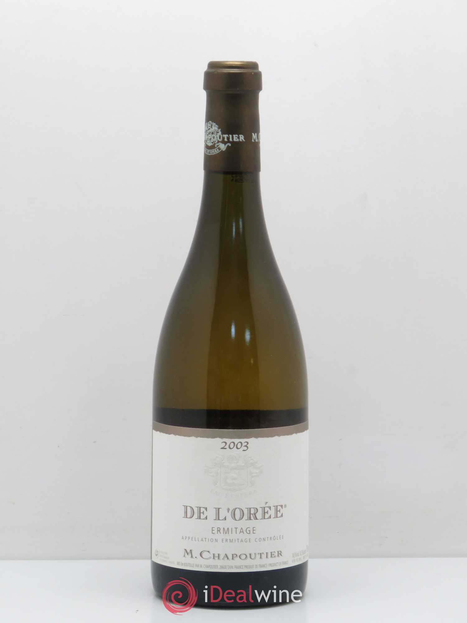 Hermitage Ermitage de l'Orée Chapoutier 2003 - Lot de 1 bouteille - 0