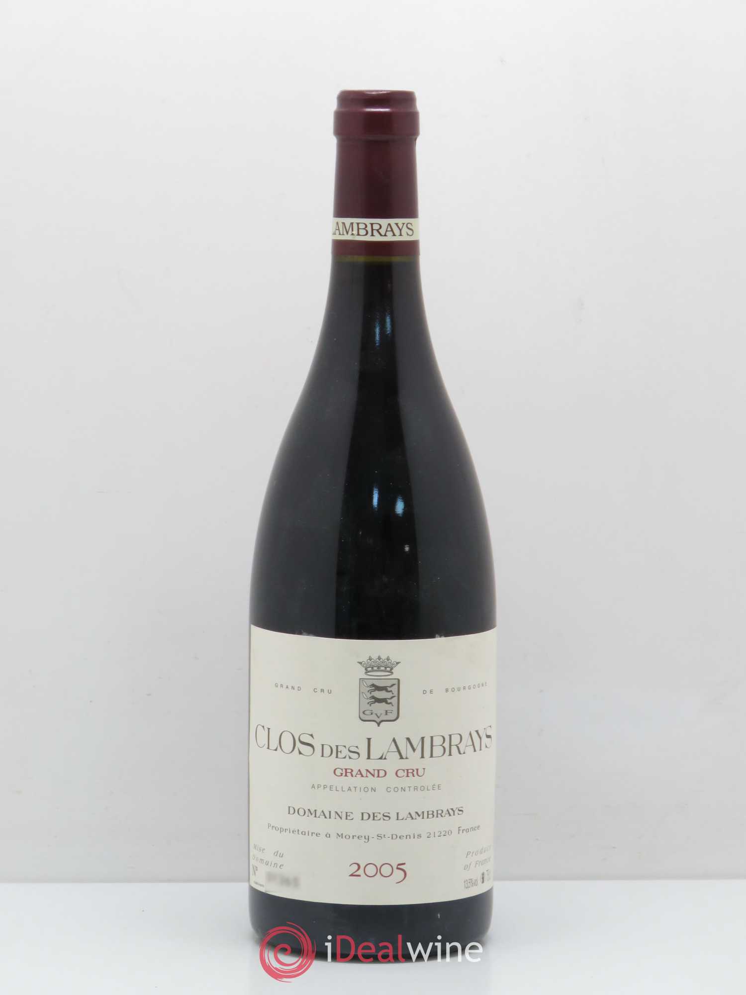 Clos des Lambrays Grand Cru Domaine des Lambrays 2005 - Lot de 1 bouteille - 0