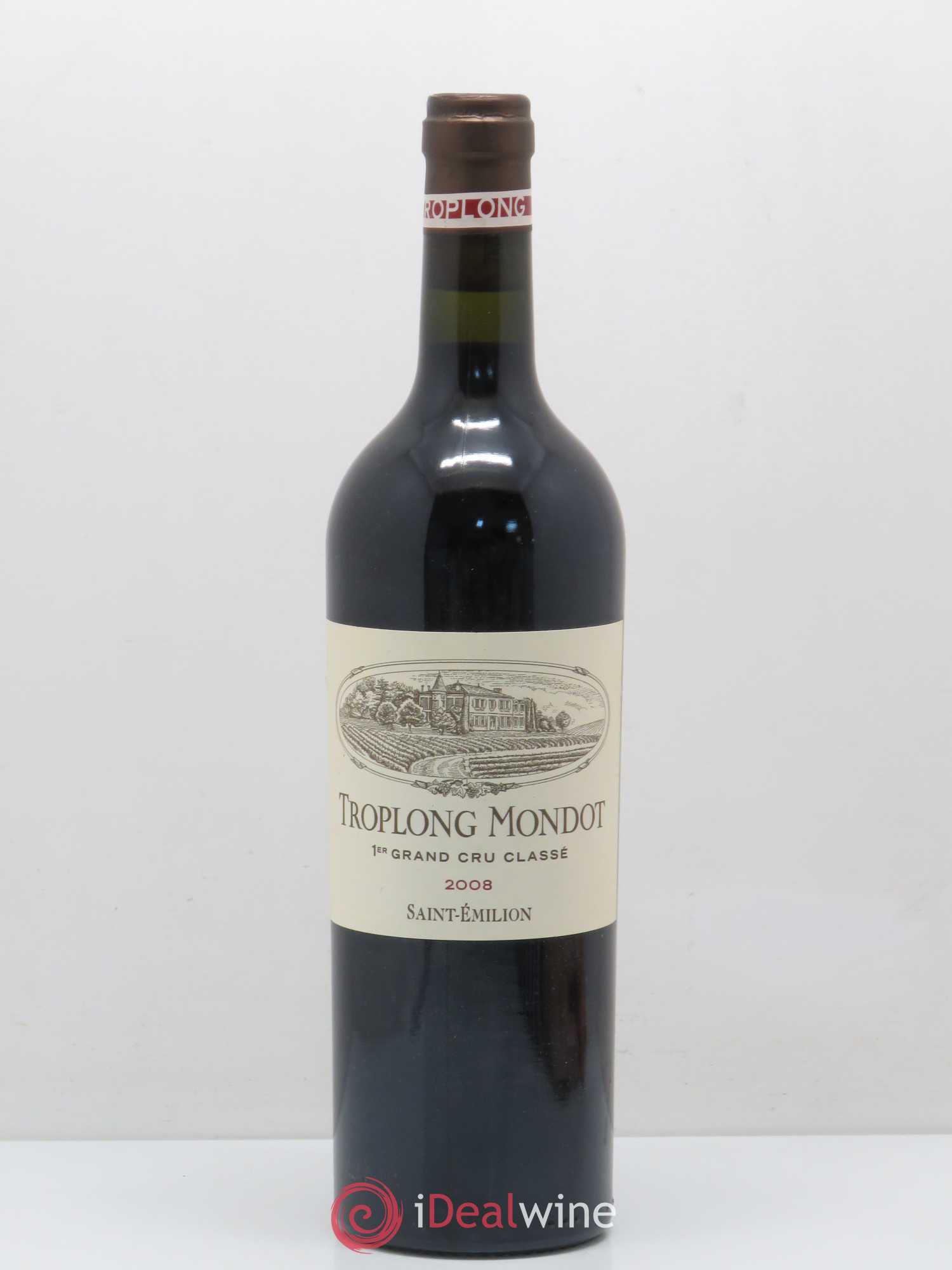 Château Troplong Mondot 1er Grand Cru Classé B 2008 - Lot de 1 bouteille - 0