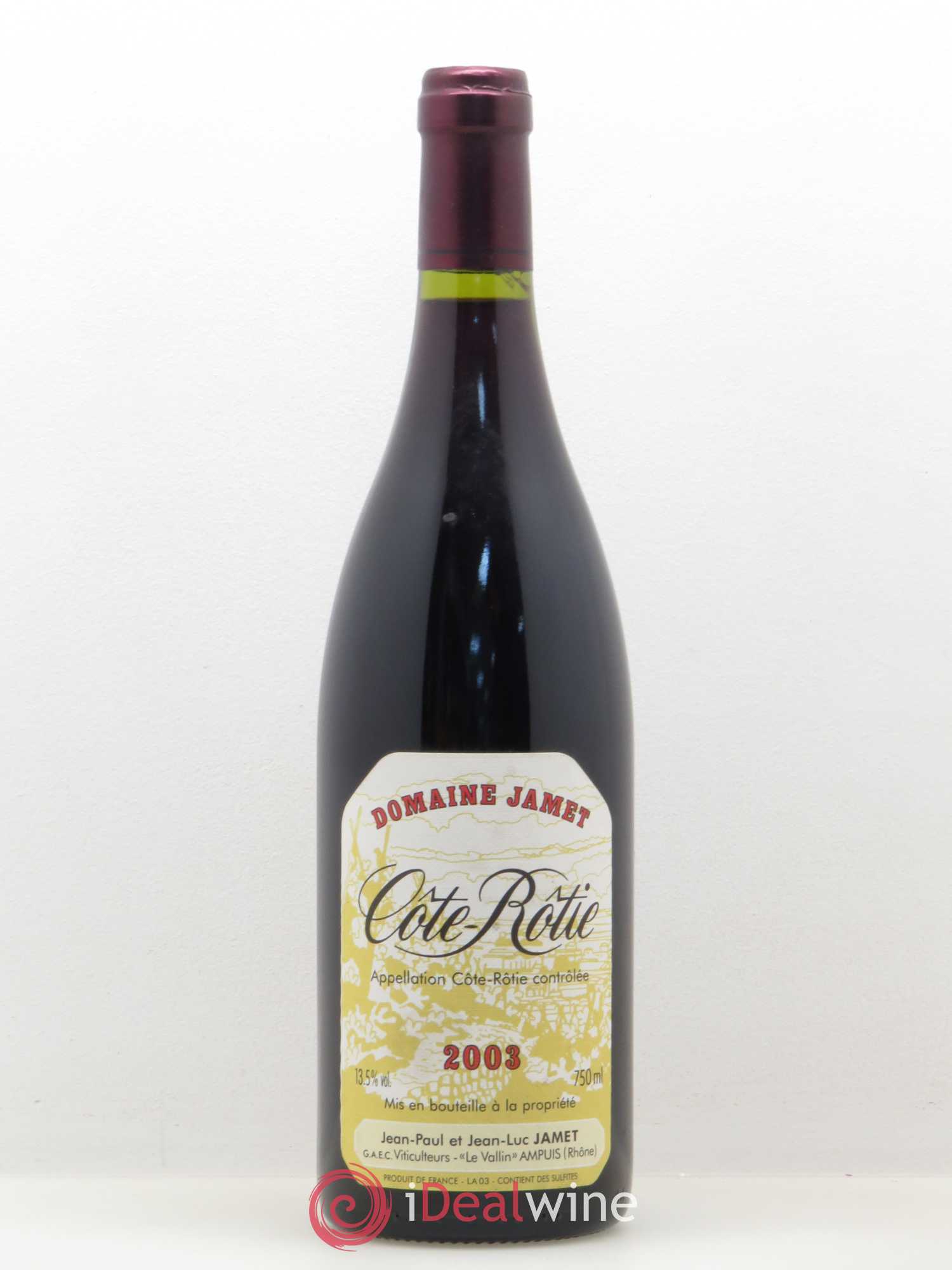 Côte-Rôtie Jamet (Domaine) 2003 - Lot de 1 bouteille - 0