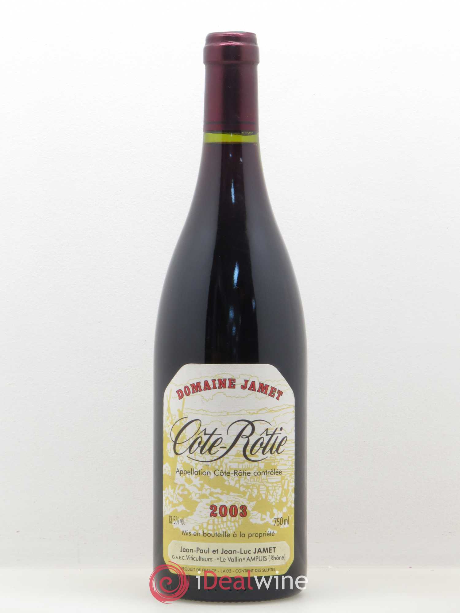 Côte-Rôtie Jamet (Domaine) 2003 - Lot de 1 bouteille - 0