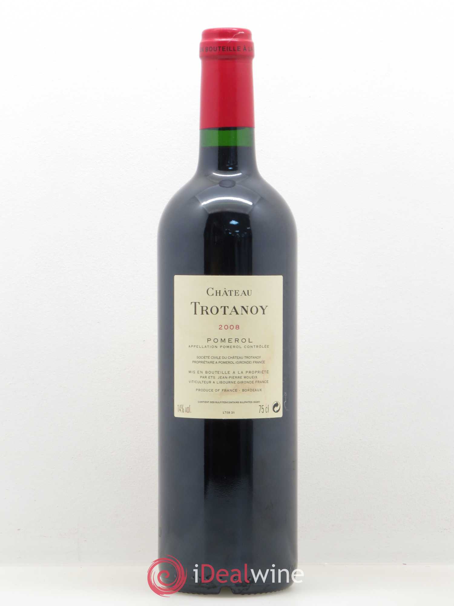 Château Trotanoy 2008 - Lot de 1 bouteille - 1