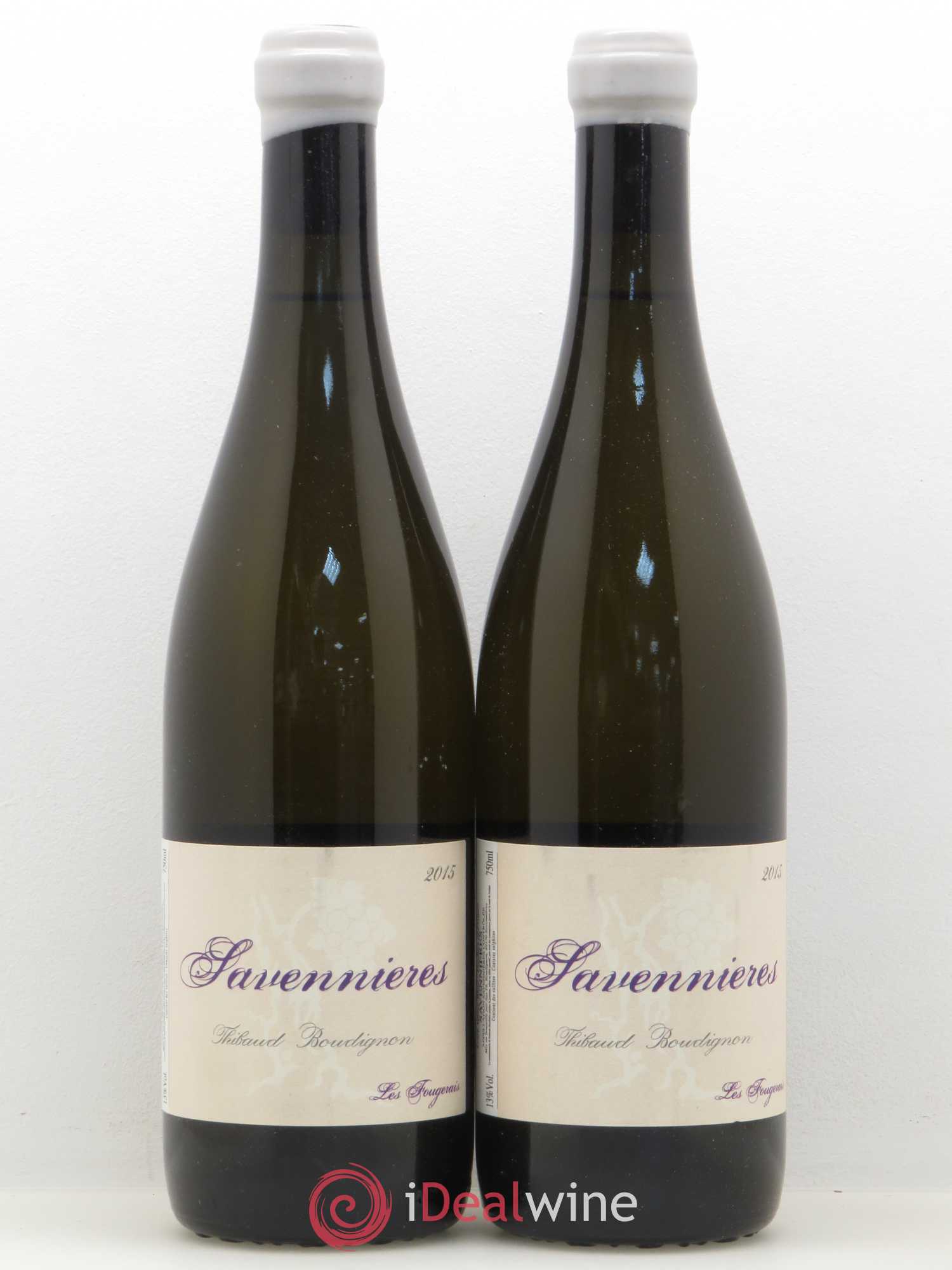Savennières Les Fougeraies Thibaud Boudignon 2015 - Posten von 2 Flaschen - 0