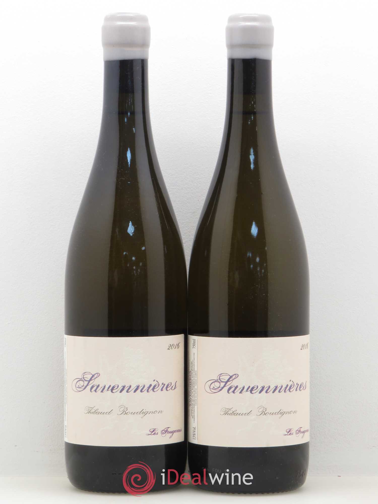 Savennières Les Fougeraies Thibaud Boudignon 2016 - Posten von 2 Flaschen - 0